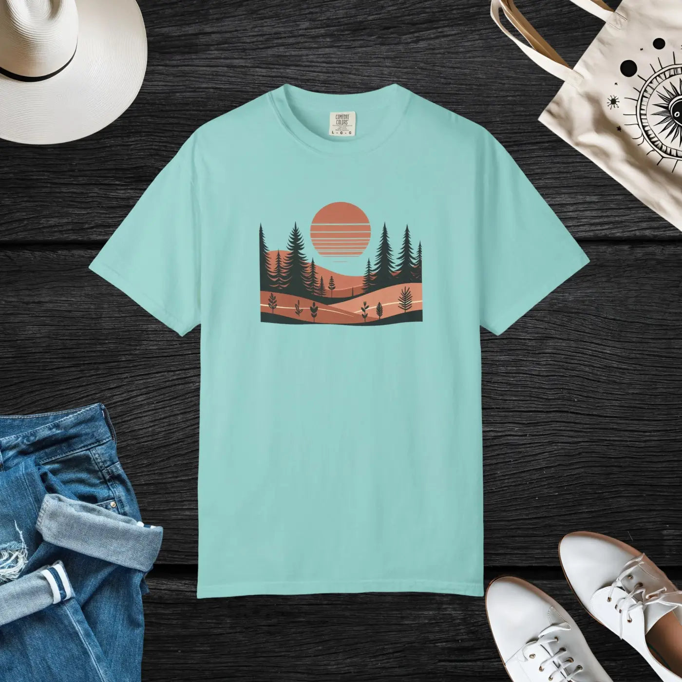 Nature Vibes Unisex Garment-Dyed T-Shirt - Explore Nature - DipaliZ