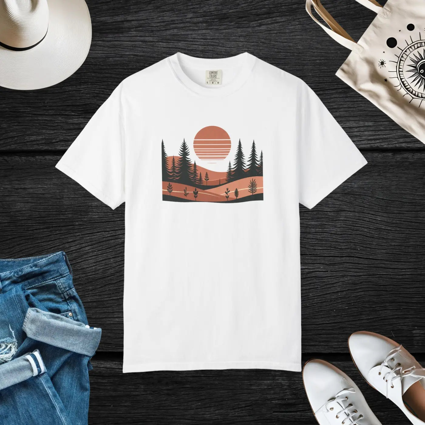 Nature Vibes Unisex Garment-Dyed T-Shirt - Explore Nature - DipaliZ