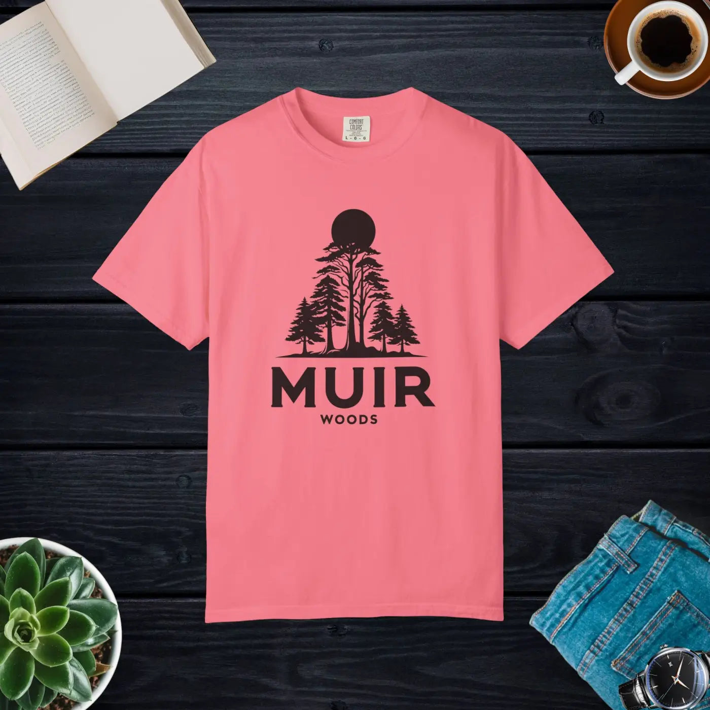 Premium Muir Woods Graphic Unisex Outdoor Shirt - Eco Tee - DipaliZ
