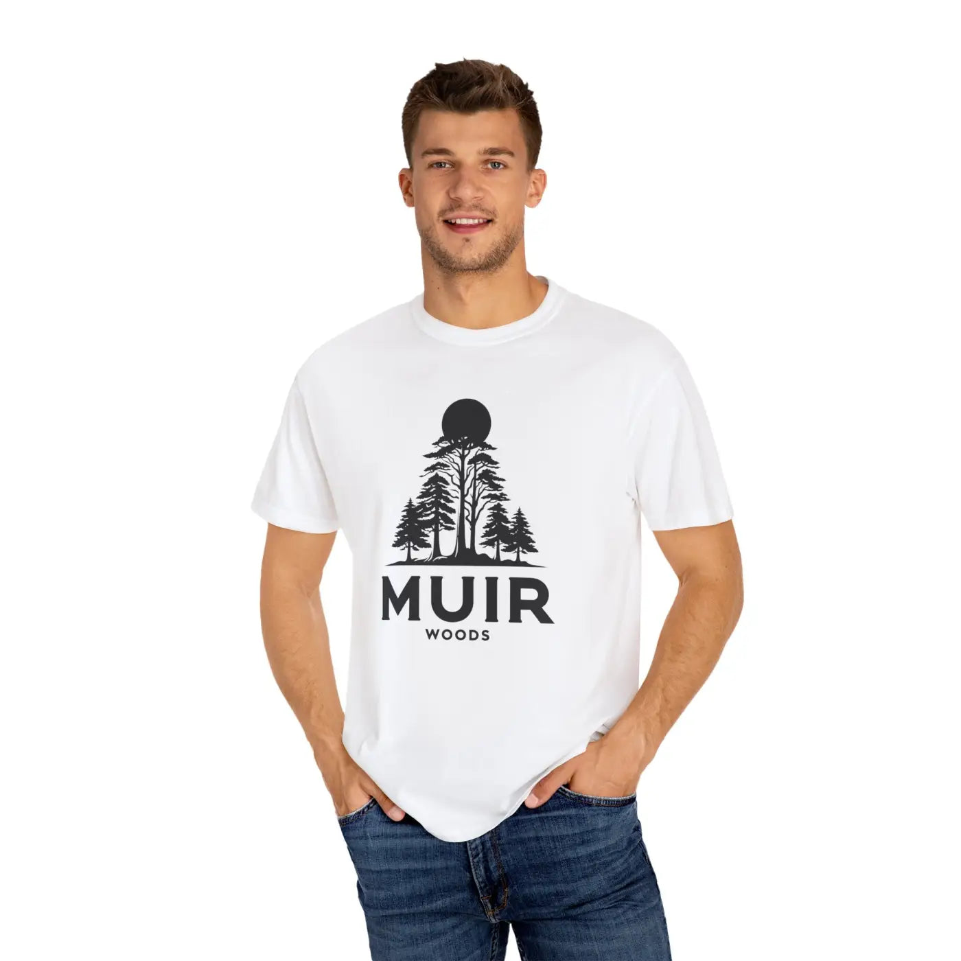 Premium Muir Woods Graphic Unisex Outdoor Shirt - Eco Tee - DipaliZ