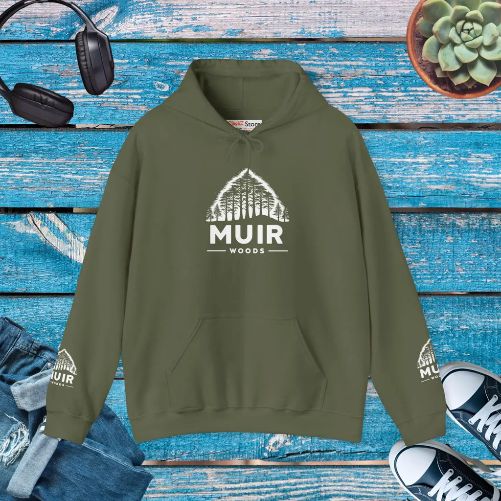 Muir Woods Hoodie - Premium Forest Design - DipaliZ