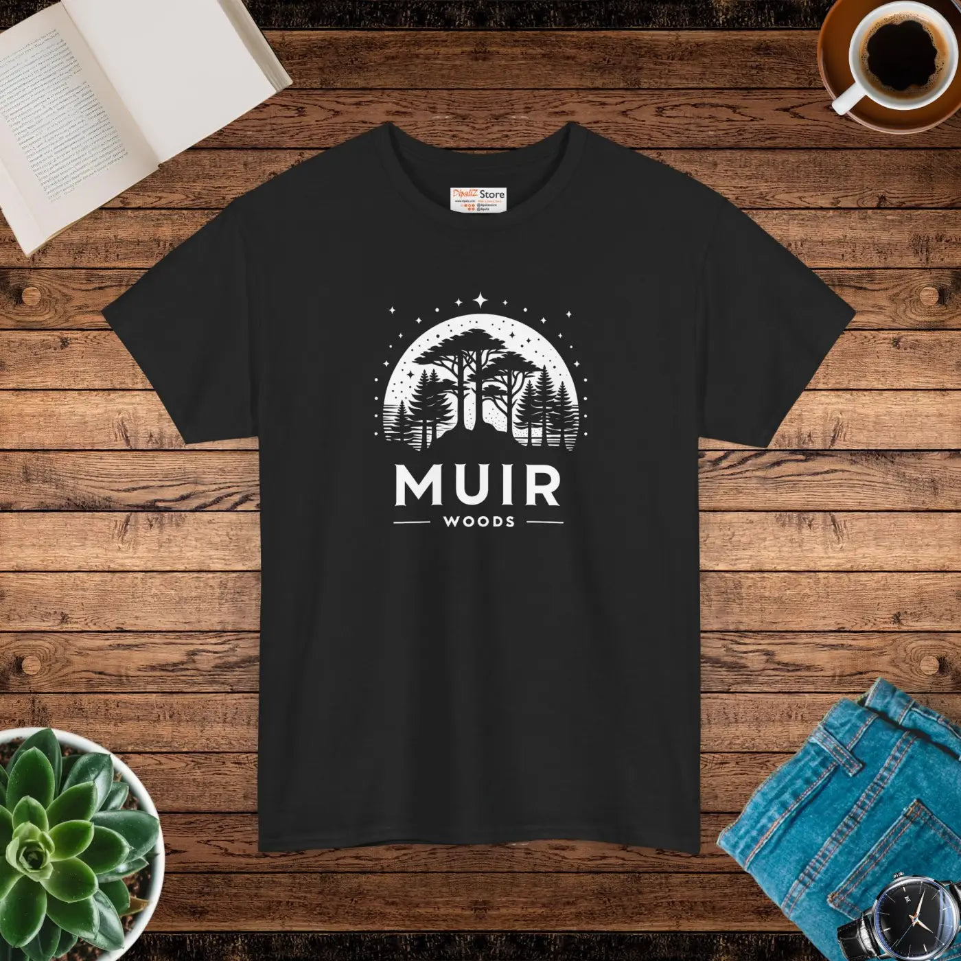 Premium Unisex Heavy Cotton Tee - Muir Woods Adventure - DipaliZ