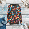 Multi Colored Butterflies Sweatshirt - Unisex AOP Design - DipaliZ