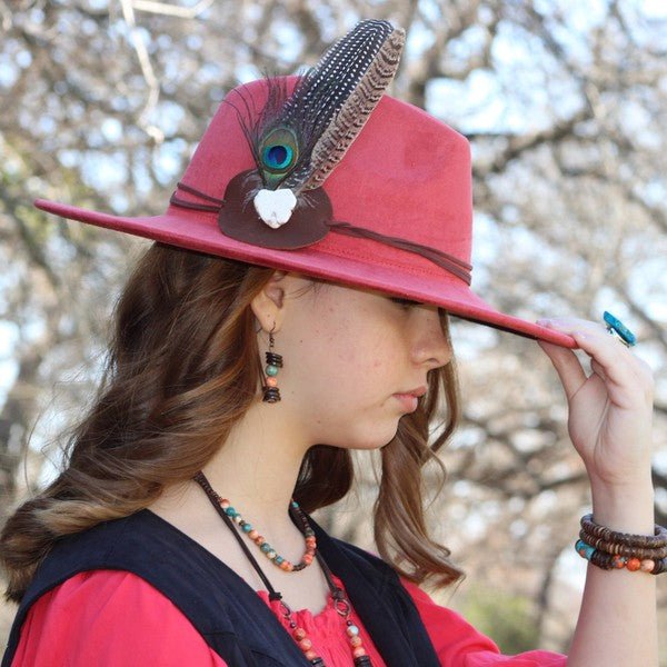 Multi-Colored Turquoise and Wood Earrings