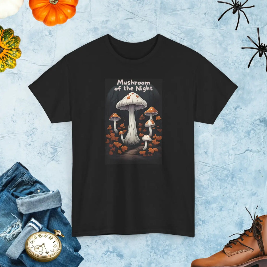 Mushroom of the Night Unisex Heavy Cotton Tee - DipaliZ