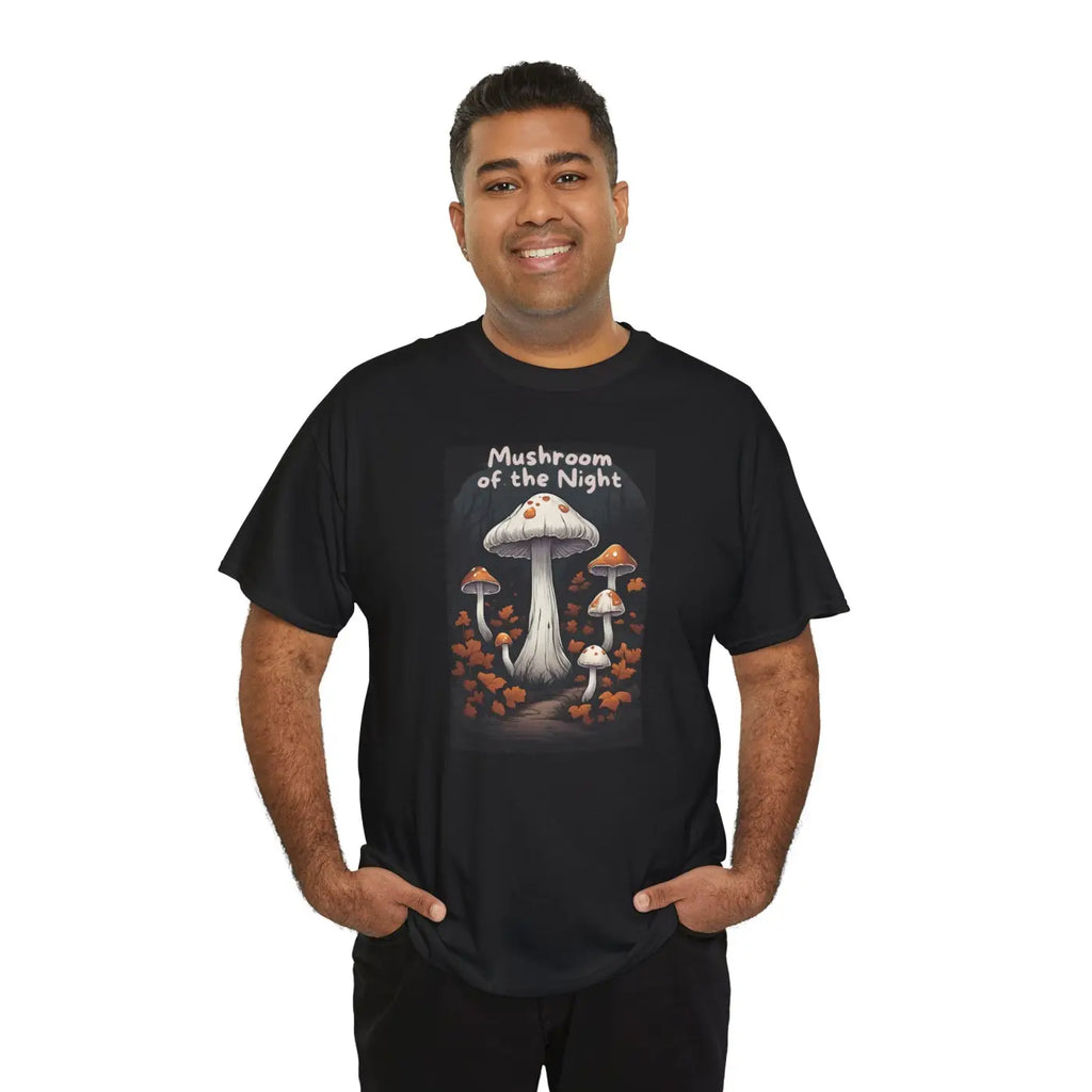 Mushroom of the Night Unisex Heavy Cotton Tee - DipaliZ