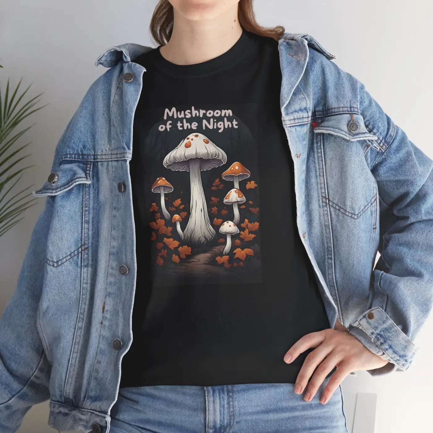 Mushroom of the Night Unisex Heavy Cotton Tee - DipaliZ