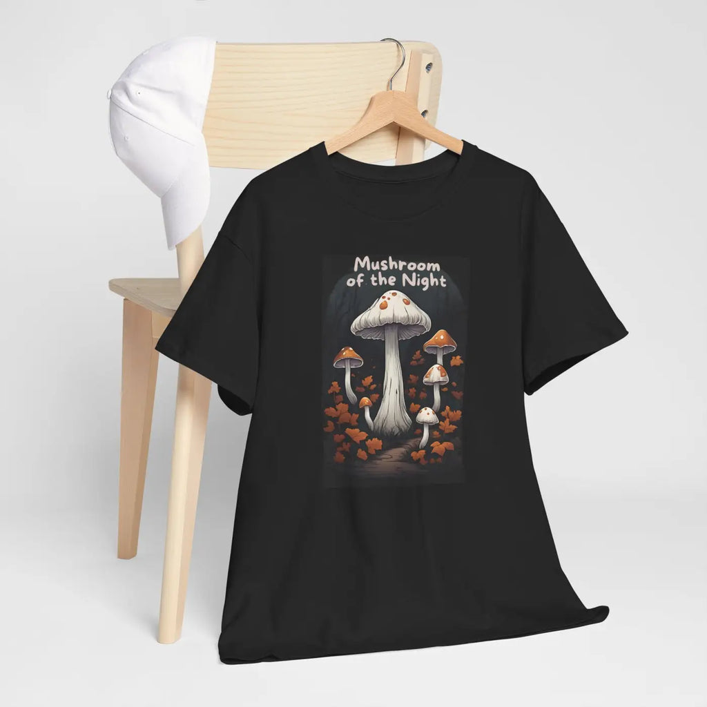 Mushroom of the Night Unisex Heavy Cotton Tee - DipaliZ