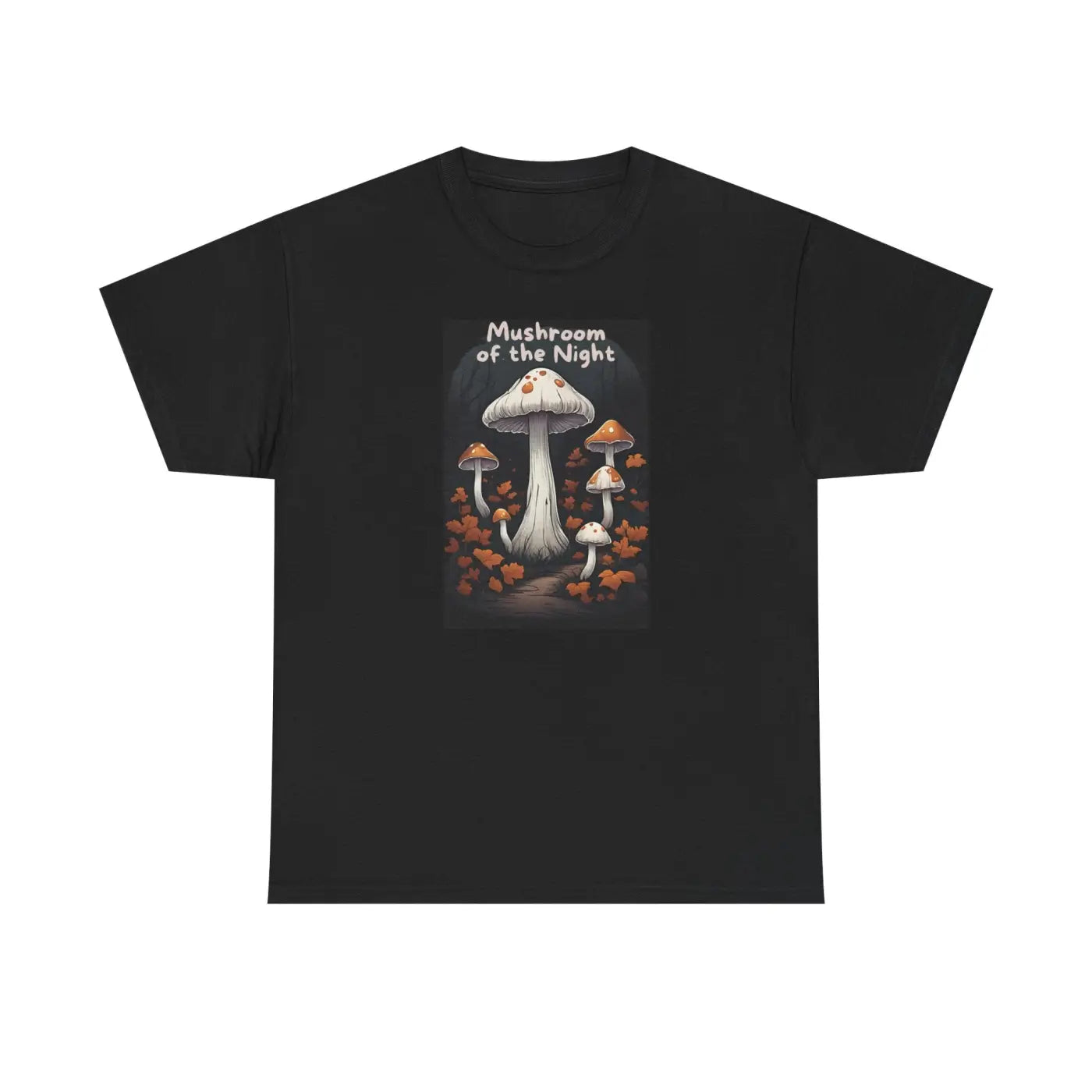 Mushroom of the Night Unisex Heavy Cotton Tee - DipaliZ