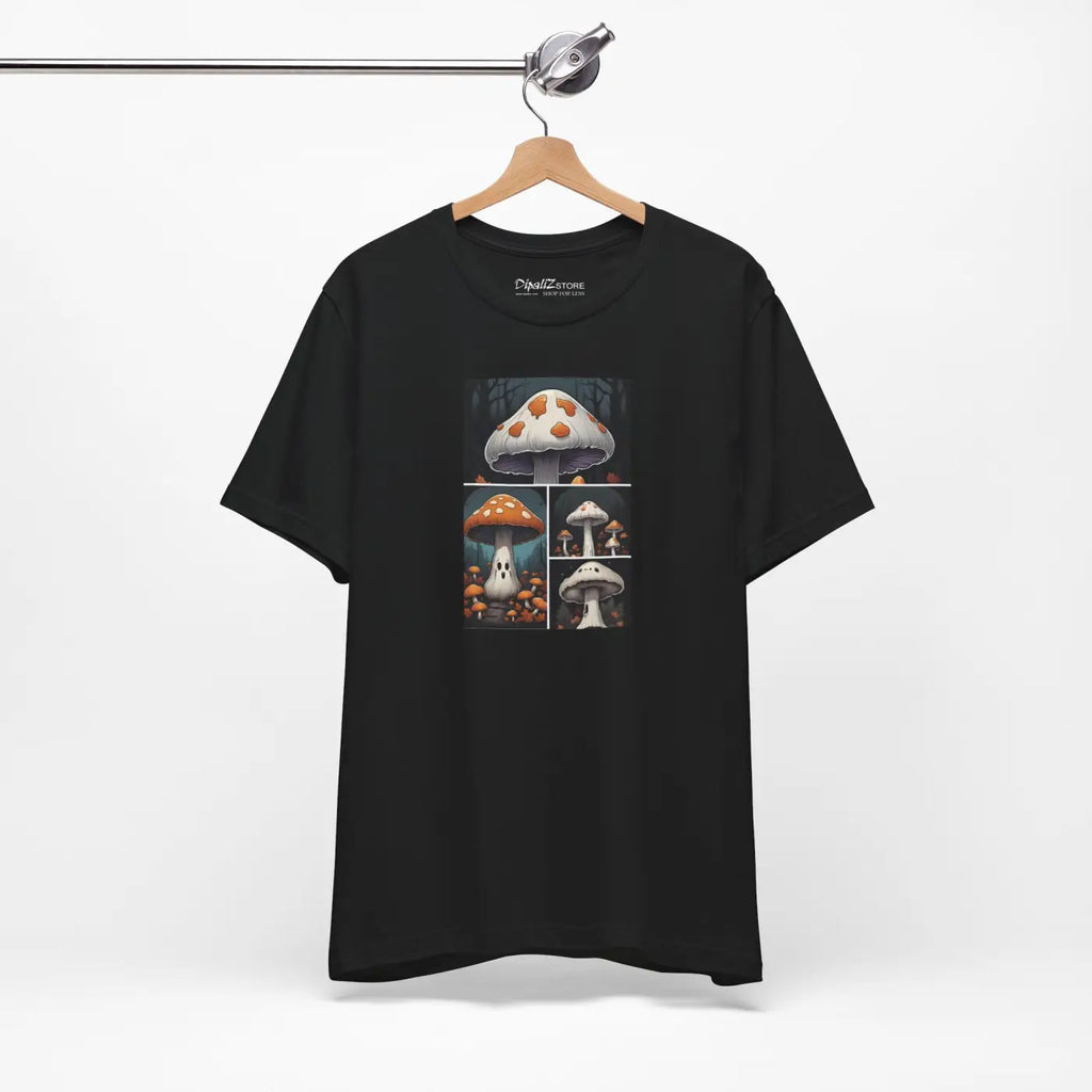 Spooky Forest Mushrooms Unisex Jersey Short Sleeve Tee - Halloween - DipaliZ