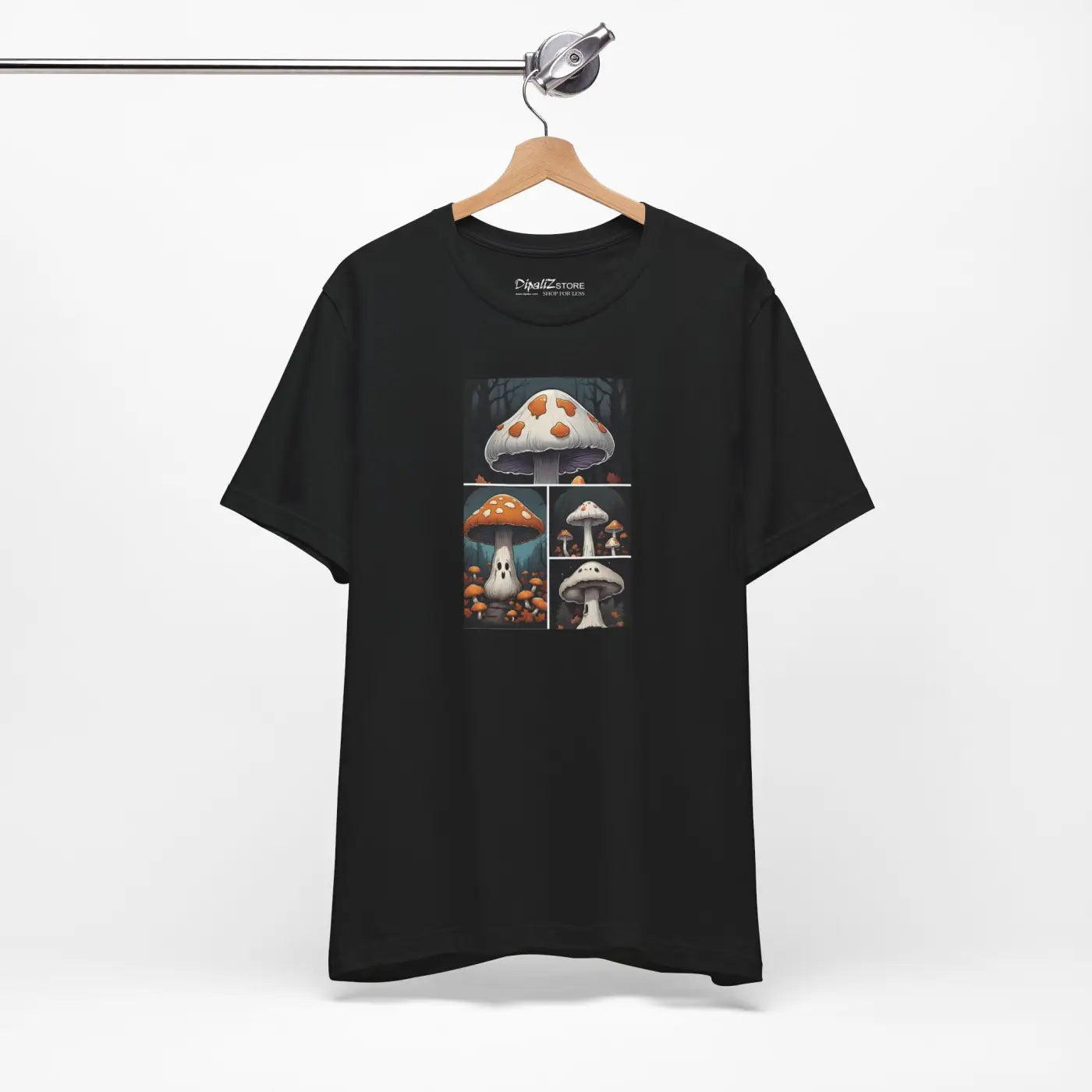 Spooky Forest Mushrooms Unisex Jersey Short Sleeve Tee - Halloween - DipaliZ