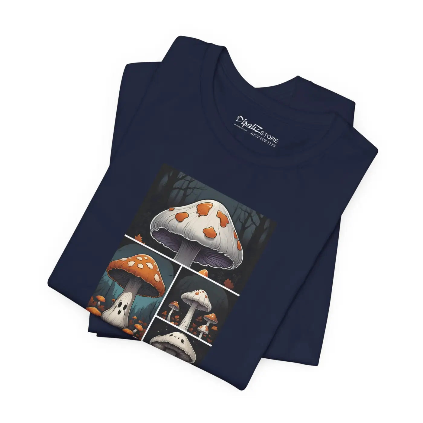 Spooky Forest Mushrooms Unisex Jersey Short Sleeve Tee - Halloween - DipaliZ