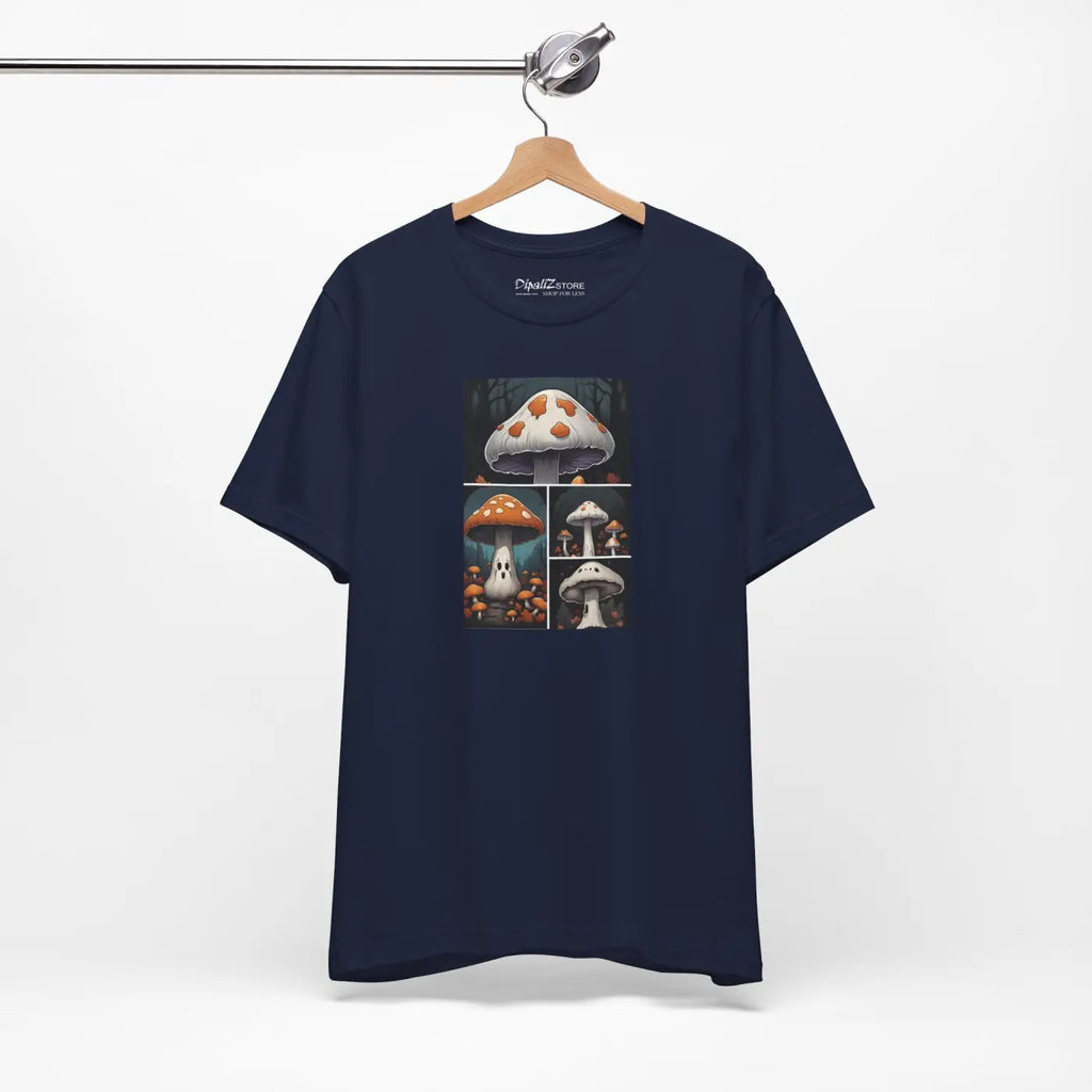 Spooky Forest Mushrooms Unisex Jersey Short Sleeve Tee - Halloween - DipaliZ