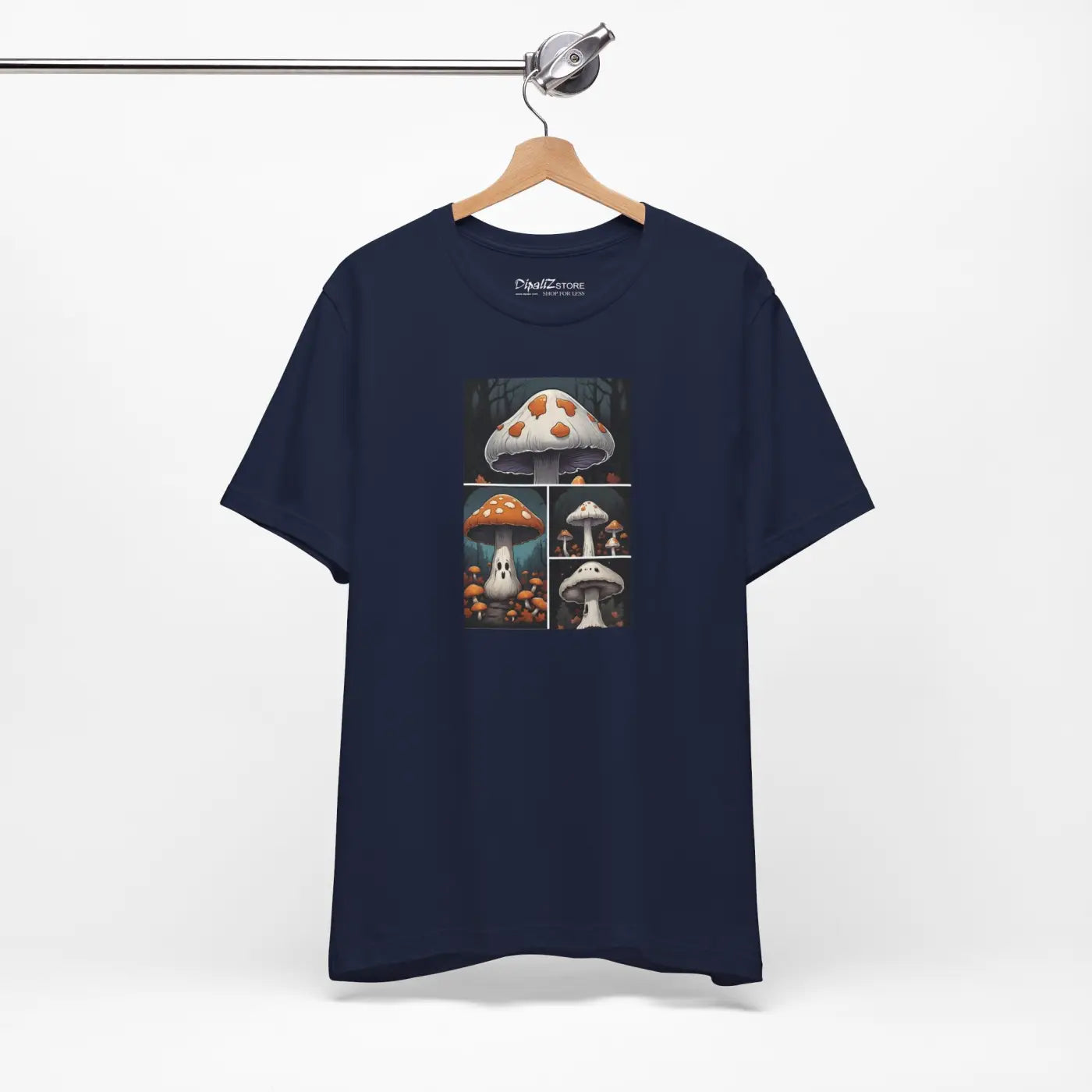 Spooky Forest Mushrooms Unisex Jersey Short Sleeve Tee - Halloween - DipaliZ