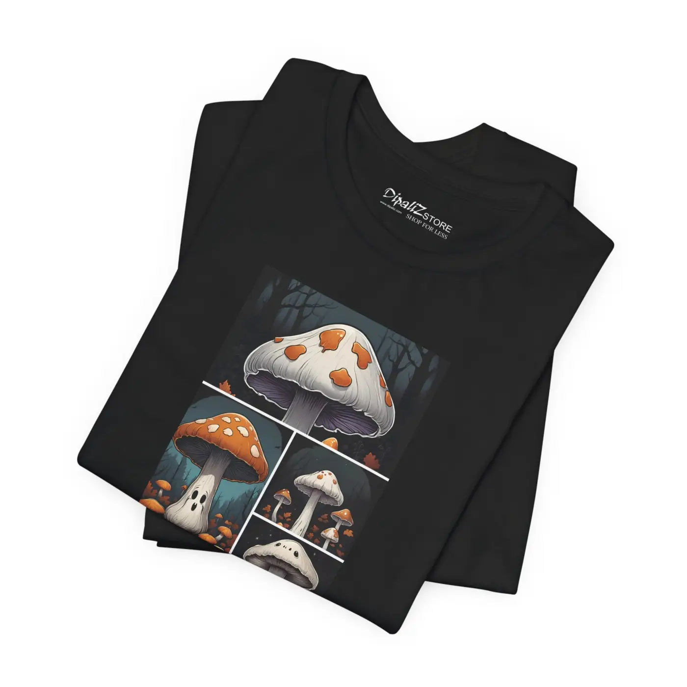 Spooky Forest Mushrooms Unisex Jersey Short Sleeve Tee - Halloween - DipaliZ