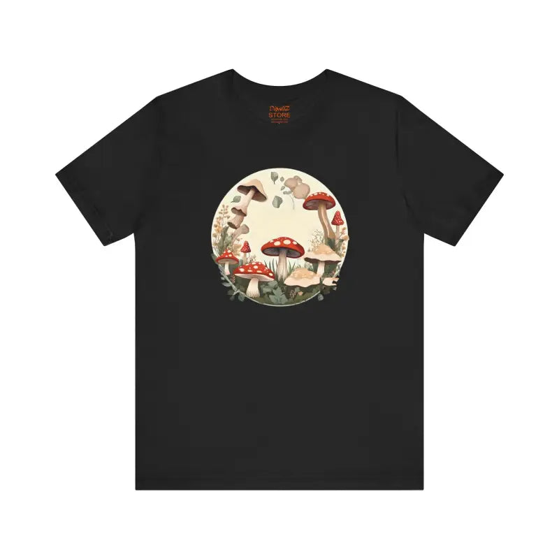 Unisex Jersey Short Sleeve Tee - Cottagecore Mushroom Design - DipaliZ