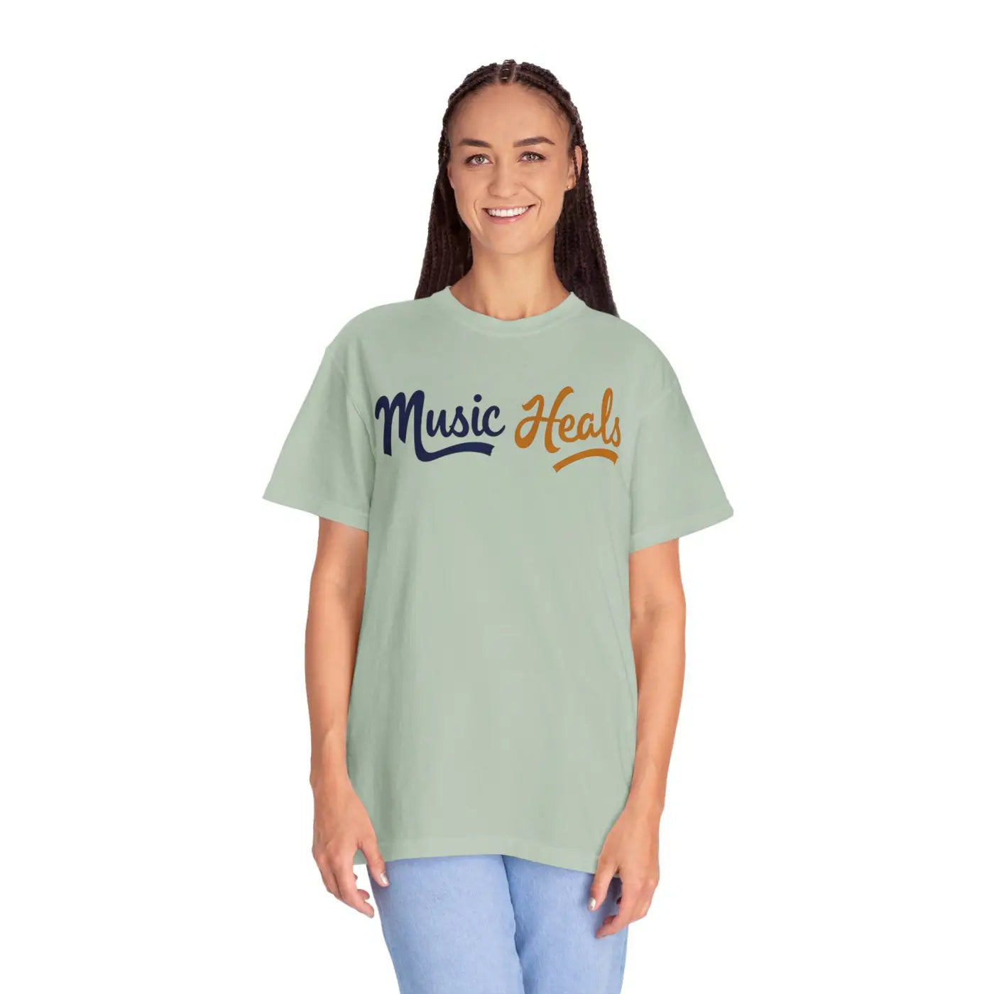 Music Heals Unisex Garment-Dyed T-Shirt - Epic Comfort - DipaliZ