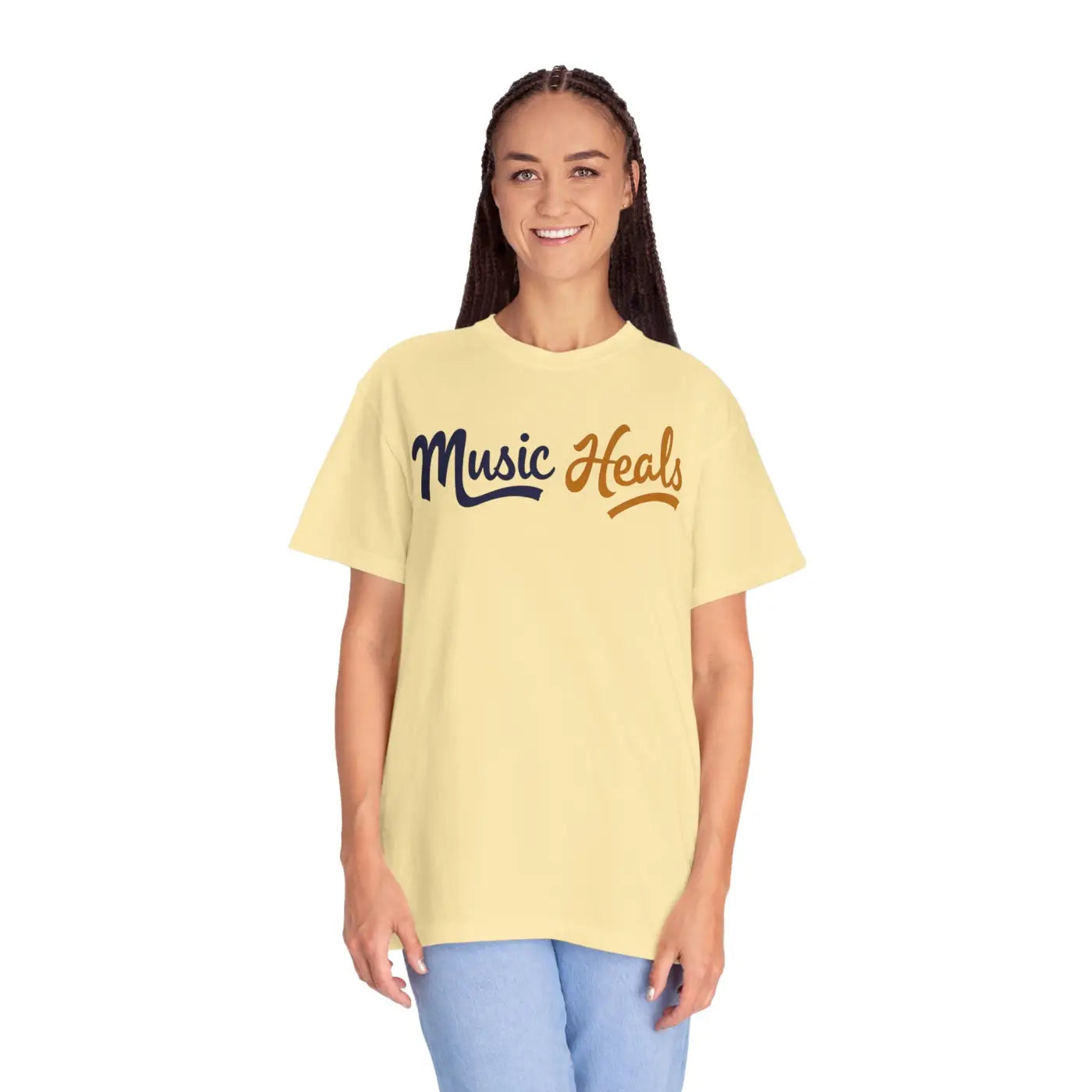 Music Heals Unisex Garment-Dyed T-Shirt - Epic Comfort - DipaliZ