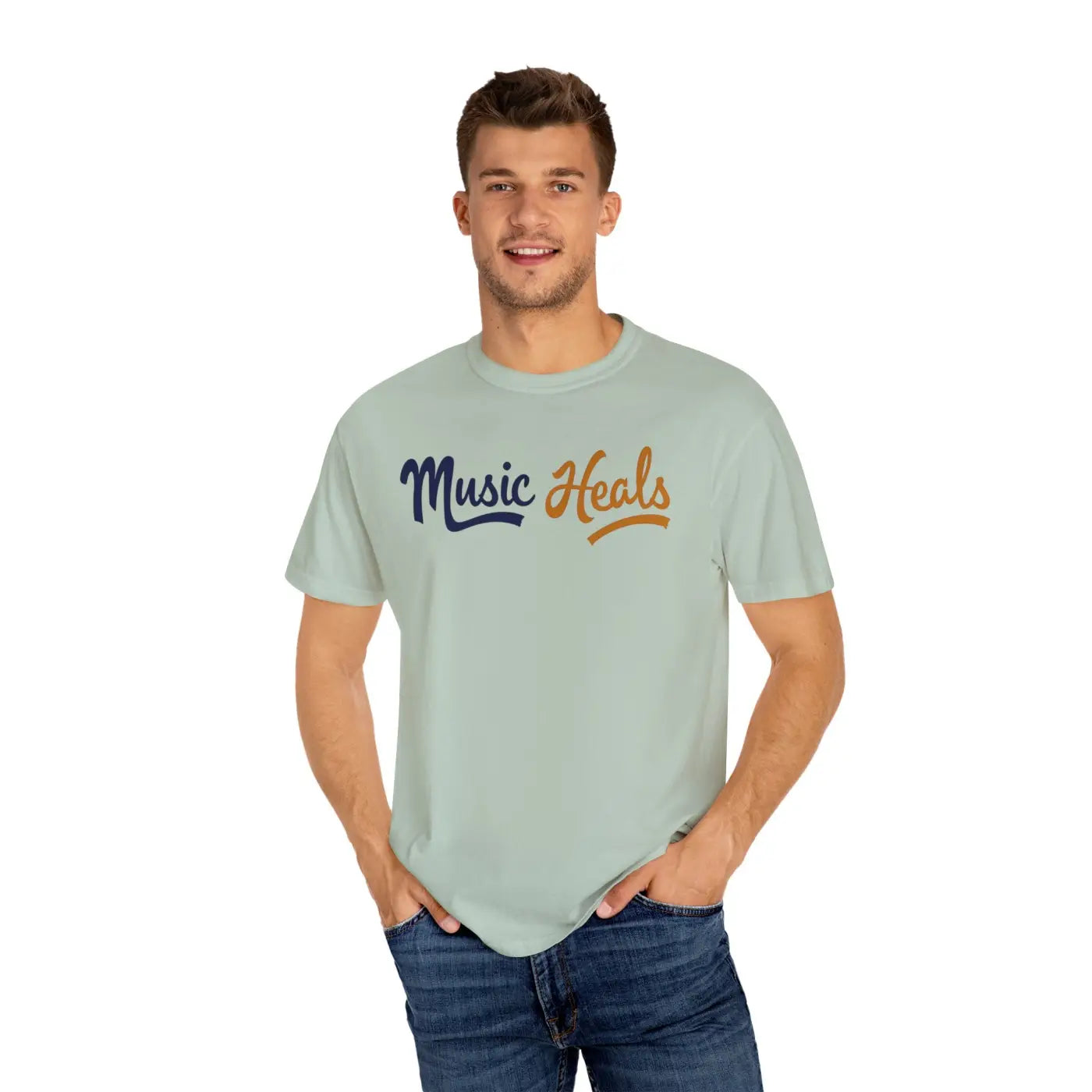 Music Heals Unisex Garment-Dyed T-Shirt - Epic Comfort - DipaliZ