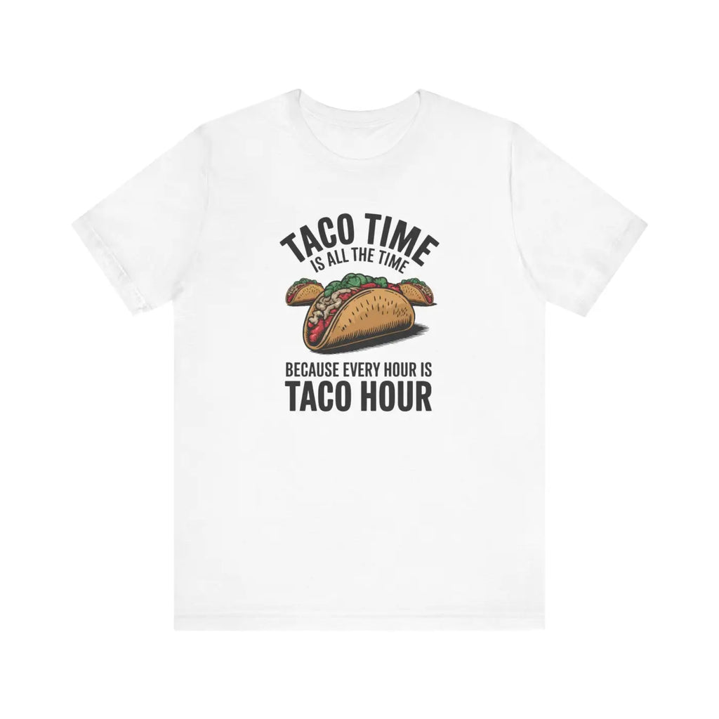 Taco Time Tee - Airlume Combed Ribbed Knit Collar - DipaliZ
