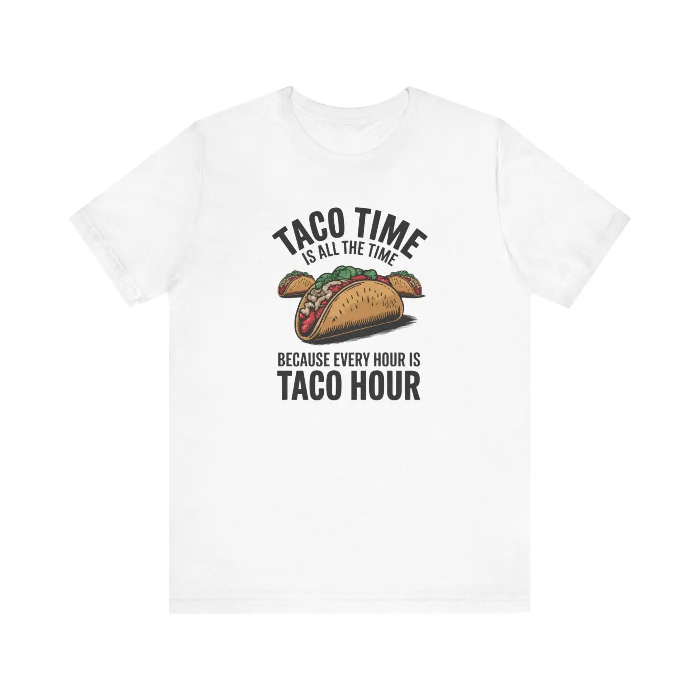 Taco Time Tee - Airlume Combed Ribbed Knit Collar - DipaliZ