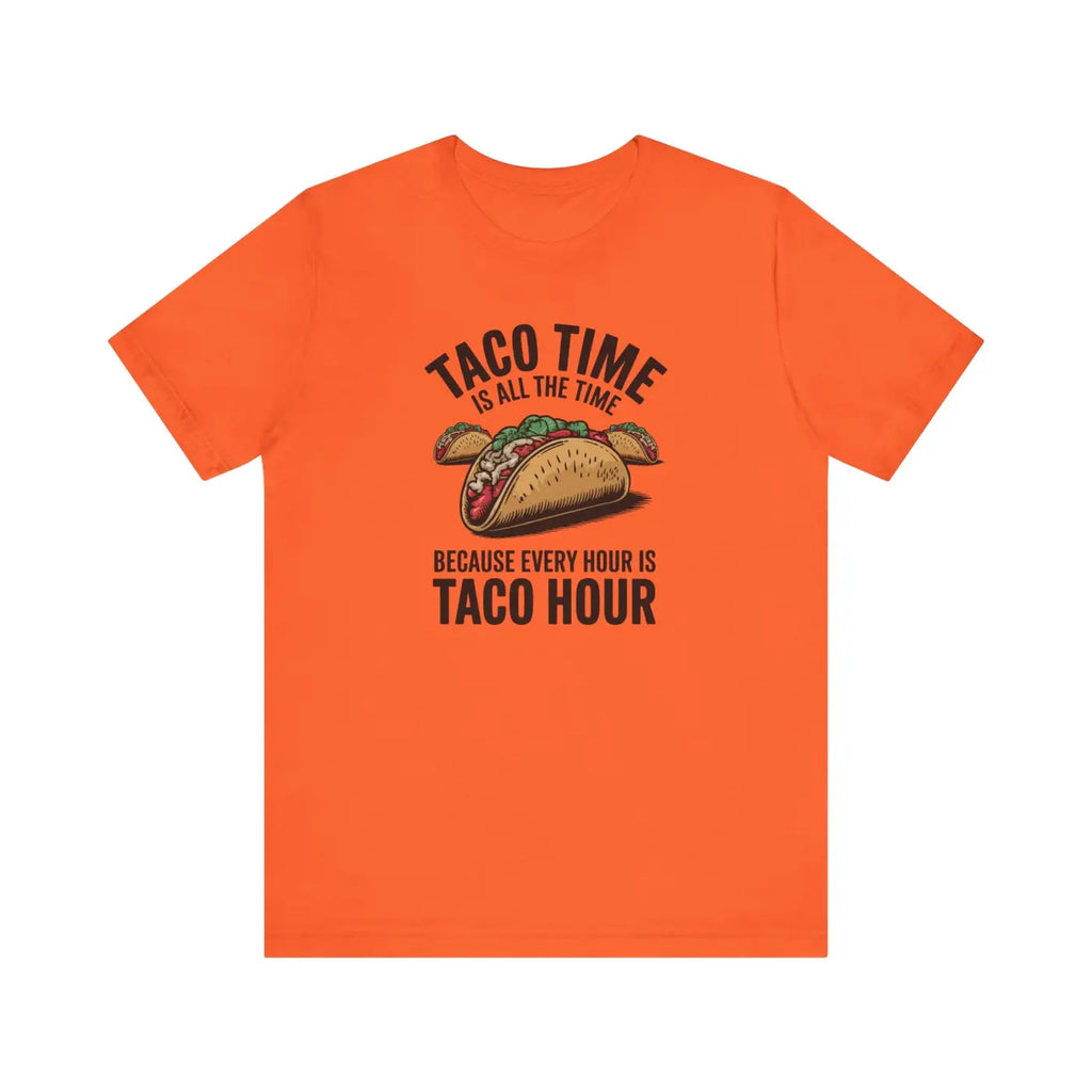 Taco Time Tee - Airlume Combed Ribbed Knit Collar - DipaliZ