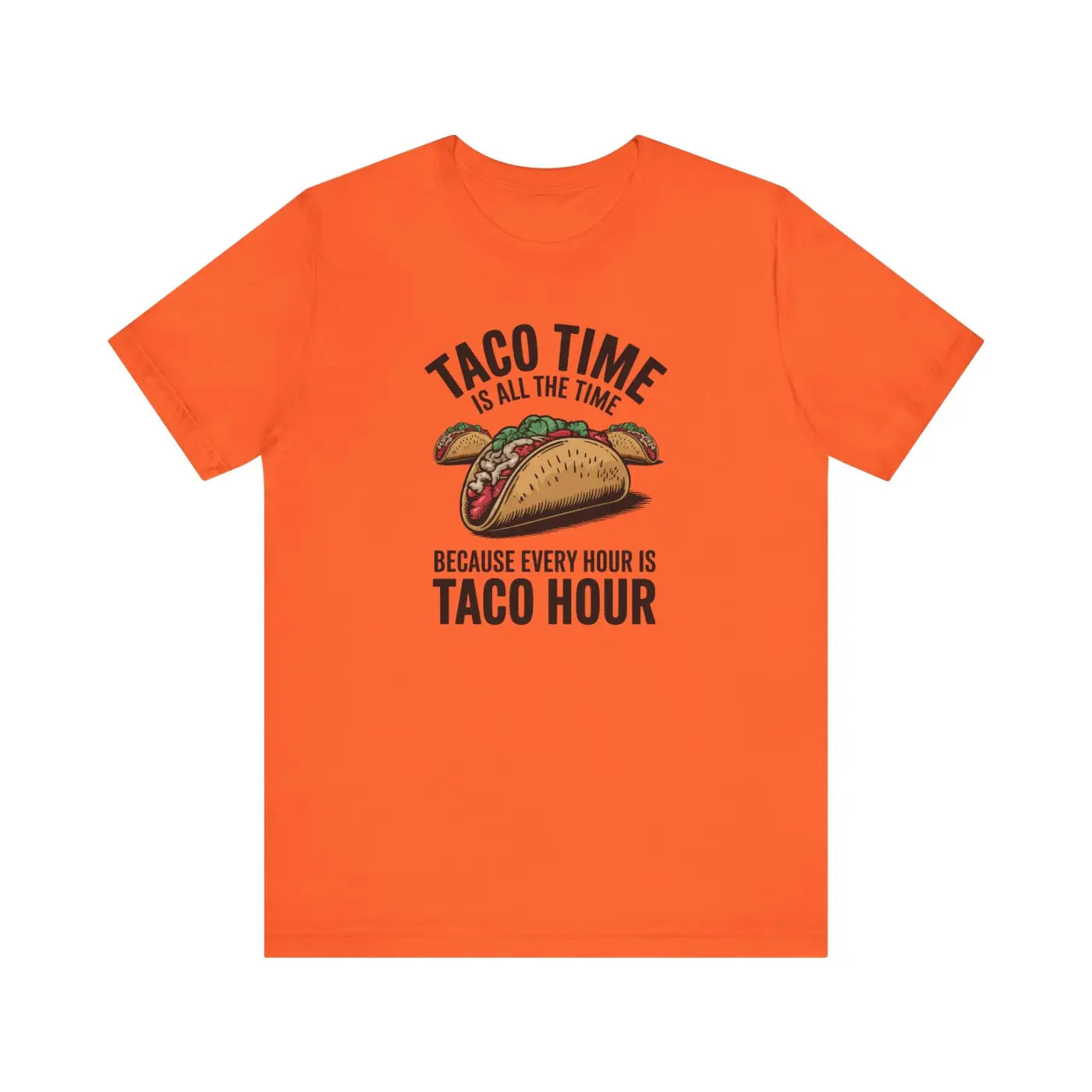 Taco Time Tee - Airlume Combed Ribbed Knit Collar - DipaliZ