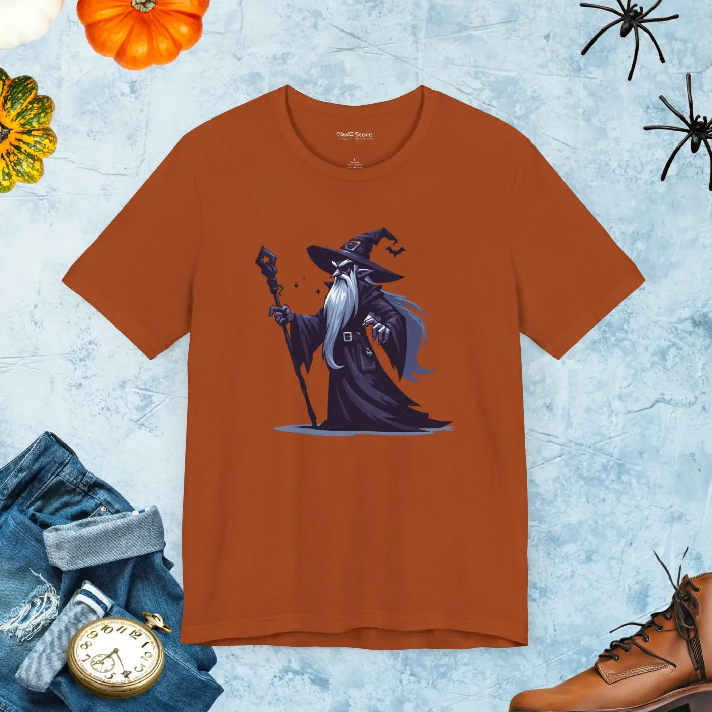 Mysterious Warlock Unisex Jersey Tee - Airlume Combed - DipaliZ