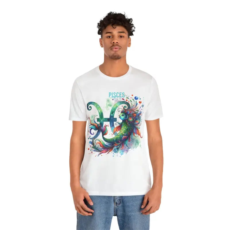Mystic Pisces Unisex Jersey Short Sleeve Zodiac Tee - DipaliZ