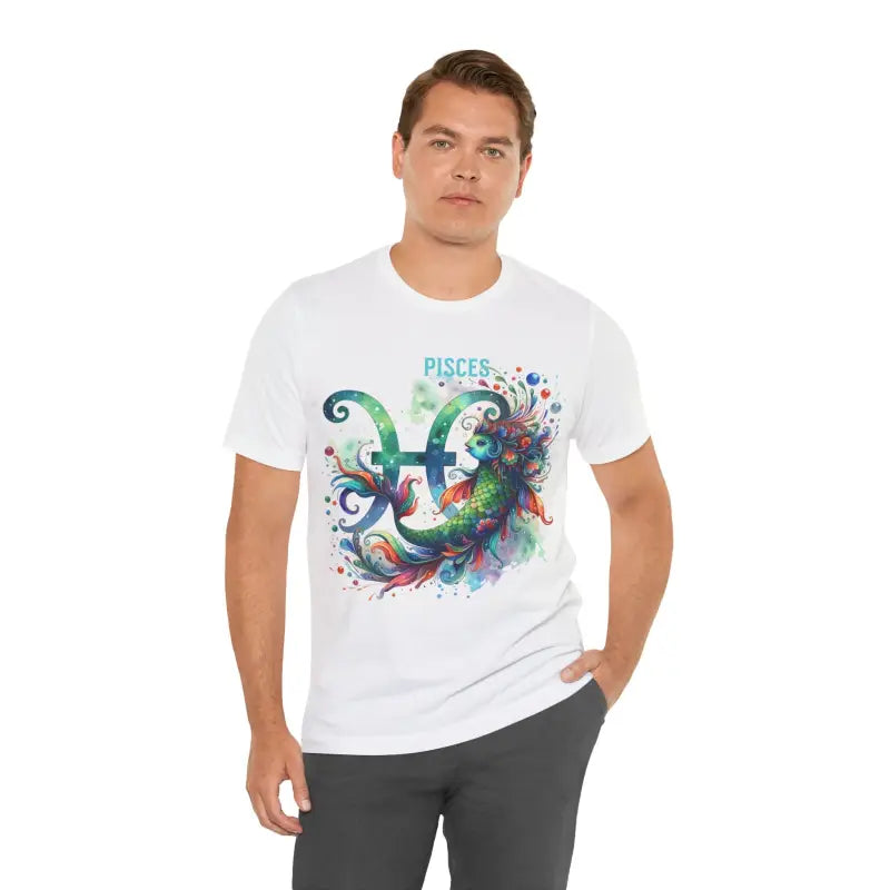 Mystic Pisces Unisex Jersey Short Sleeve Zodiac Tee - DipaliZ