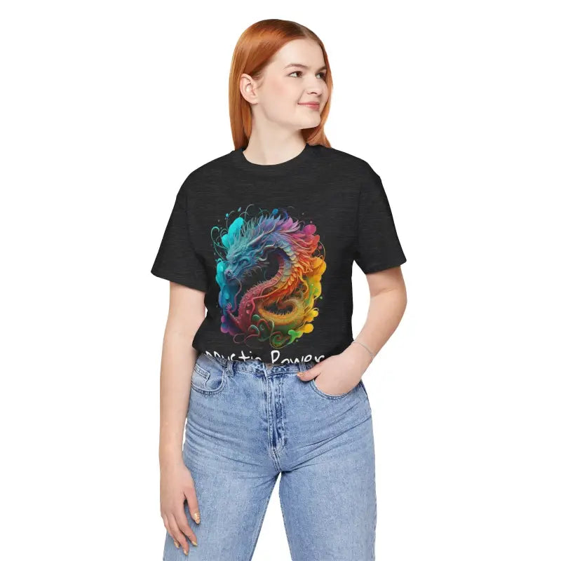Mystic Power Dragon Unisex Jersey Short Sleeve Tee - DipaliZ