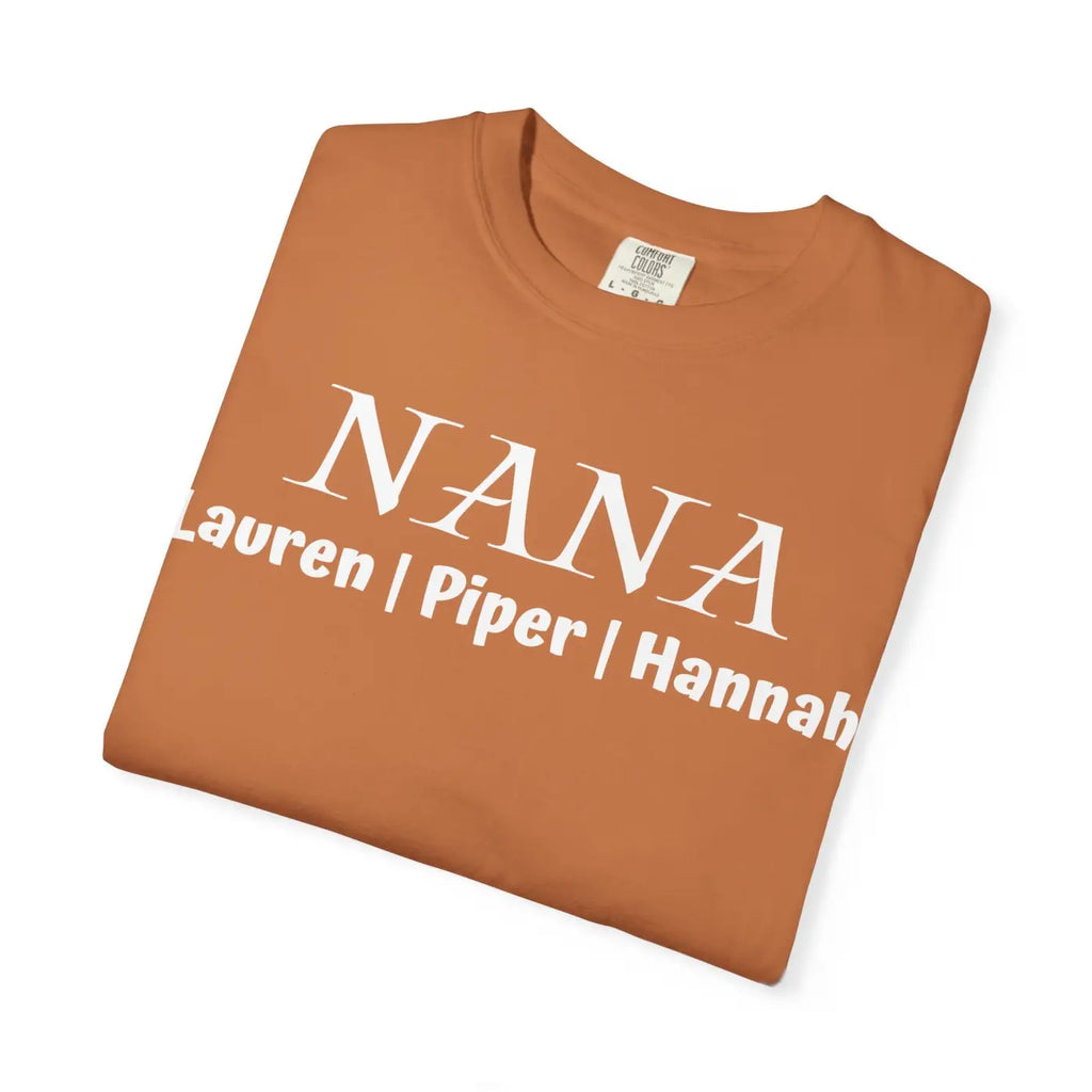 Nana Personalized Custom Names Grandma Gift T-Shirt - DipaliZ
