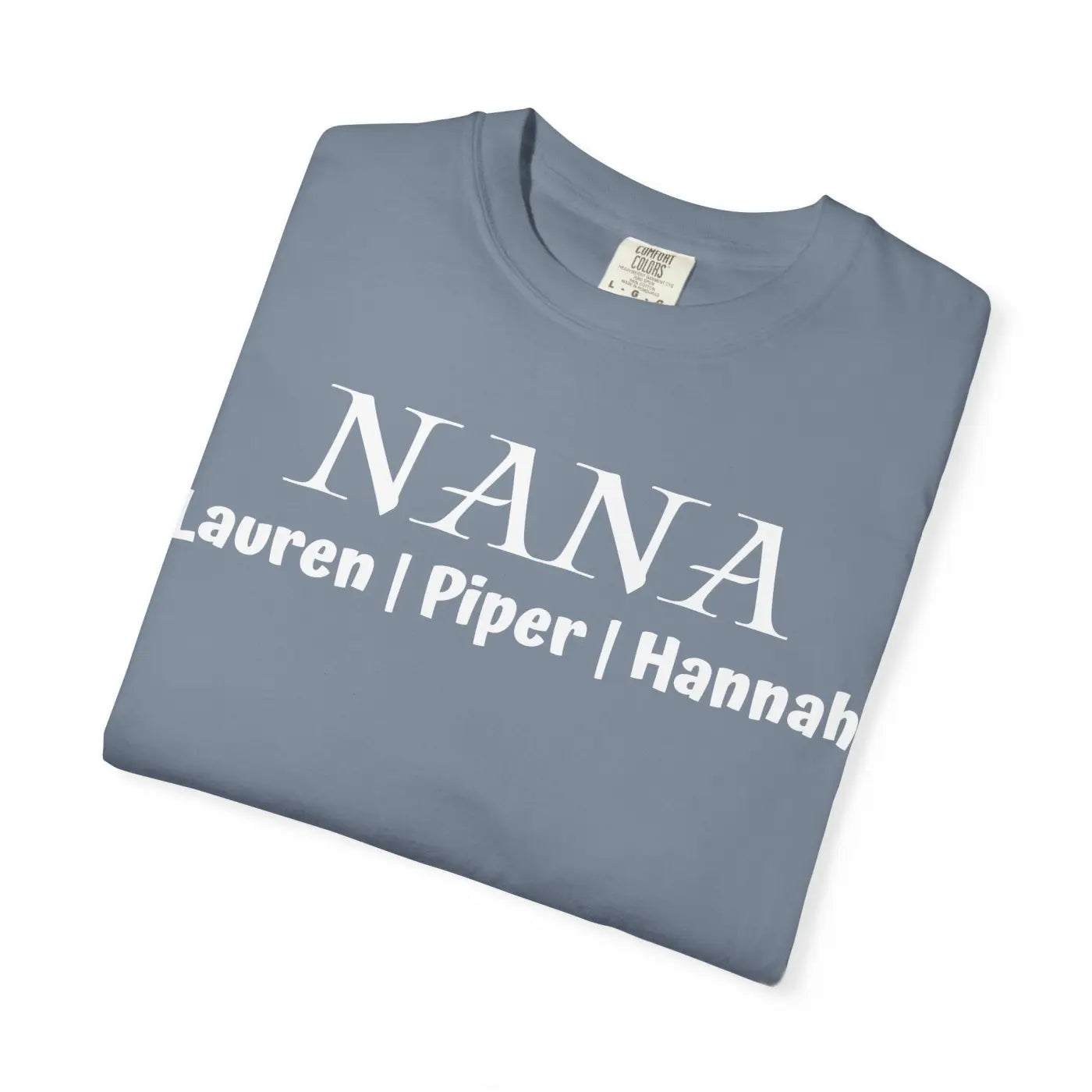 Nana Personalized Custom Names Grandma Gift T-Shirt - DipaliZ