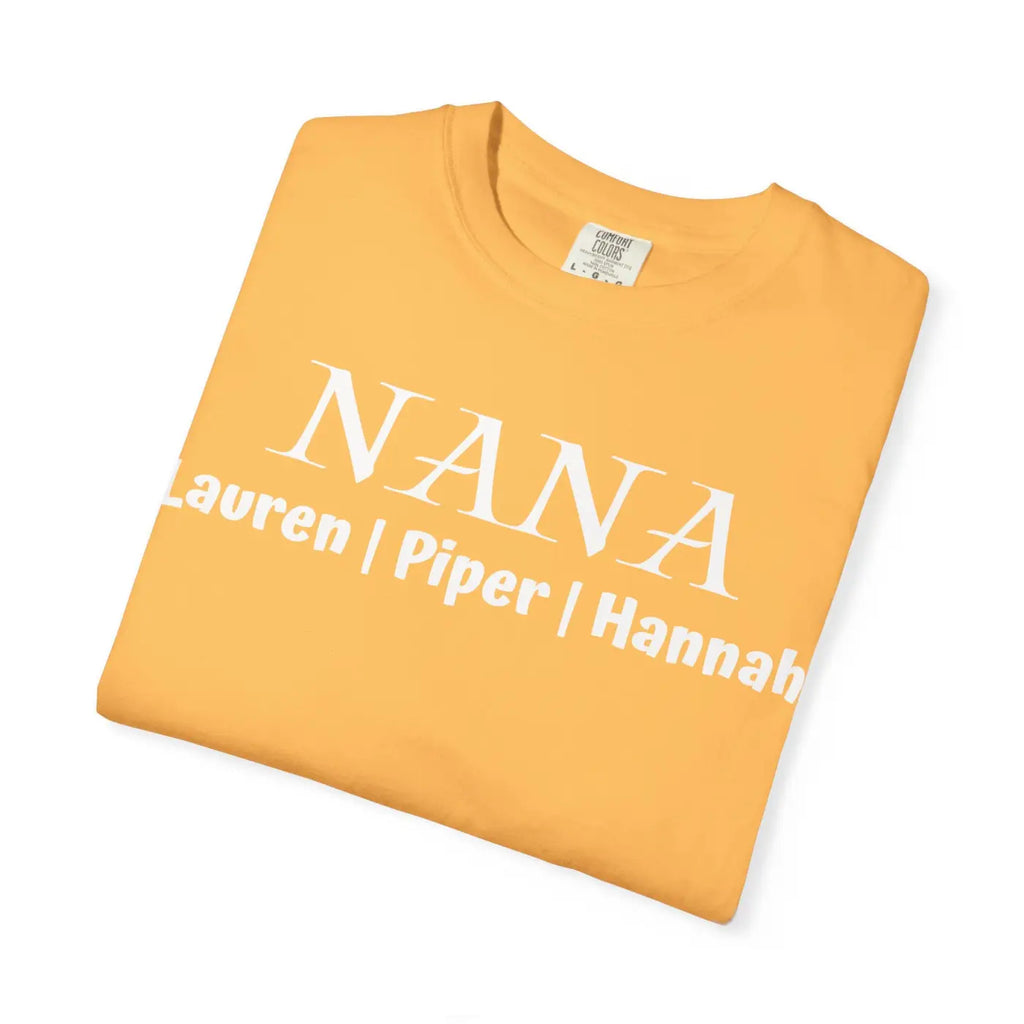 Nana Personalized Custom Names Grandma Gift T-Shirt - DipaliZ