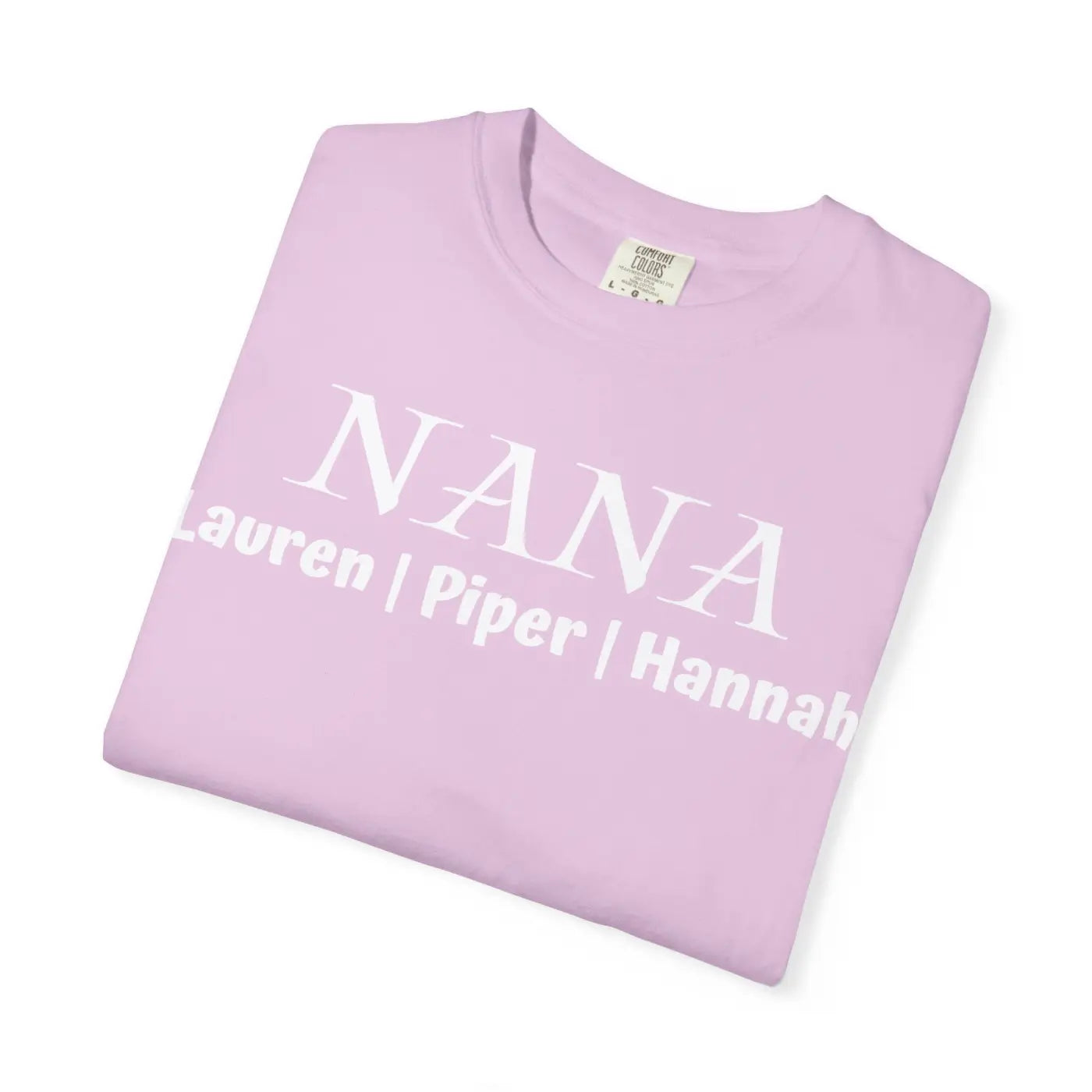 Nana Personalized Custom Names Grandma Gift T-Shirt - DipaliZ