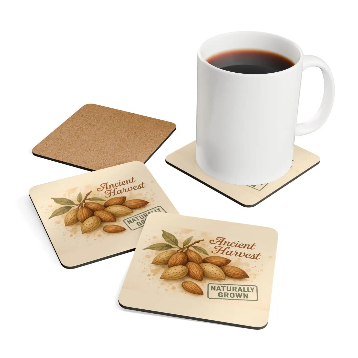 Corkwood Coaster Set - Eco Chic Home Decor - DipaliZ
