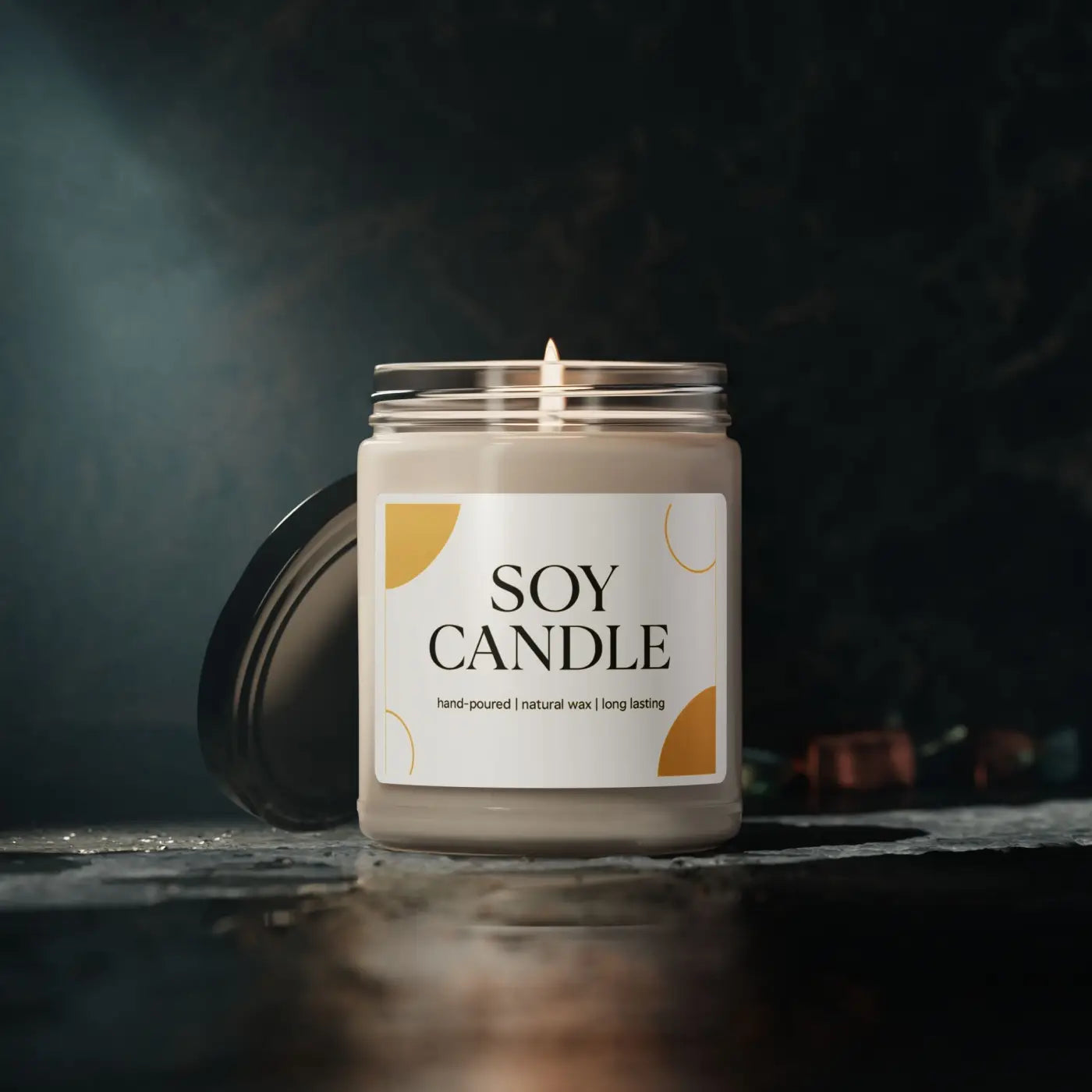 Scented Soy Candle - Long-Lasting Aroma Cotton Wick - DipaliZ