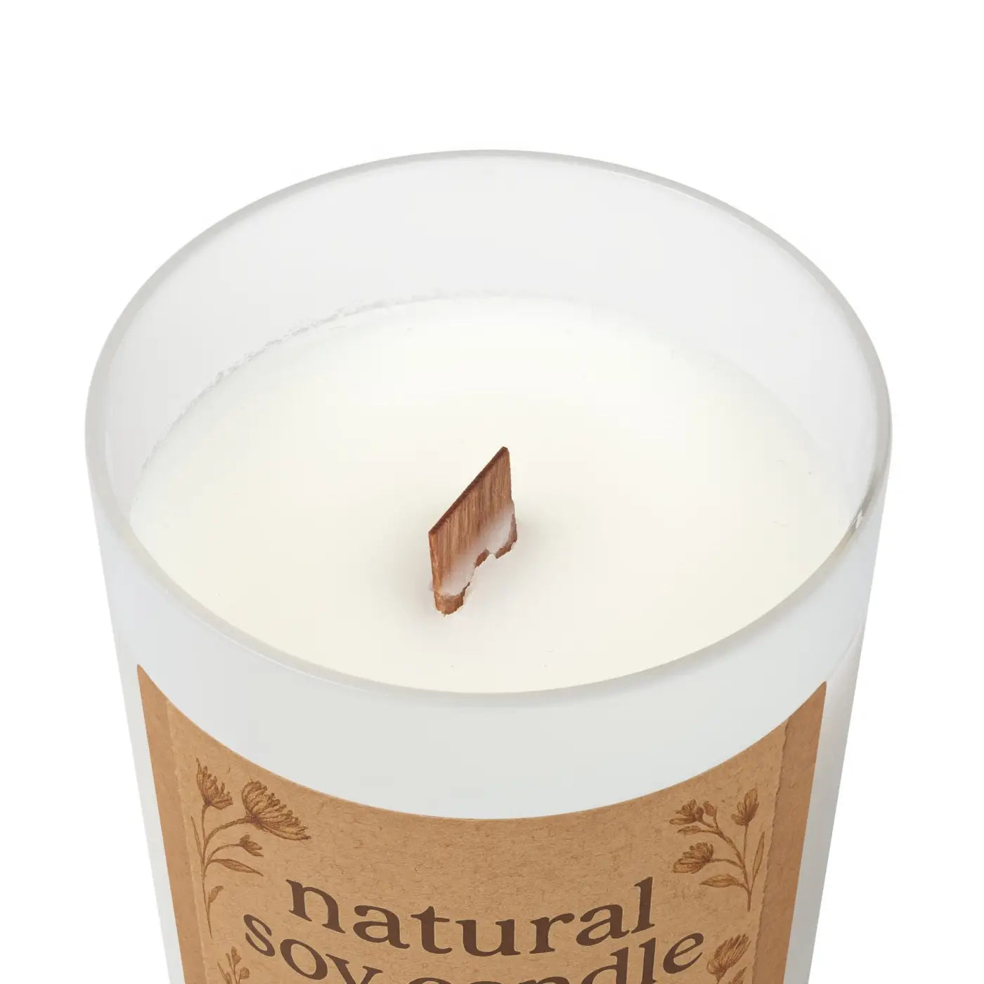 Natural Soy Candle - Unique Wooden Wick Soothing Ambiance - DipaliZ