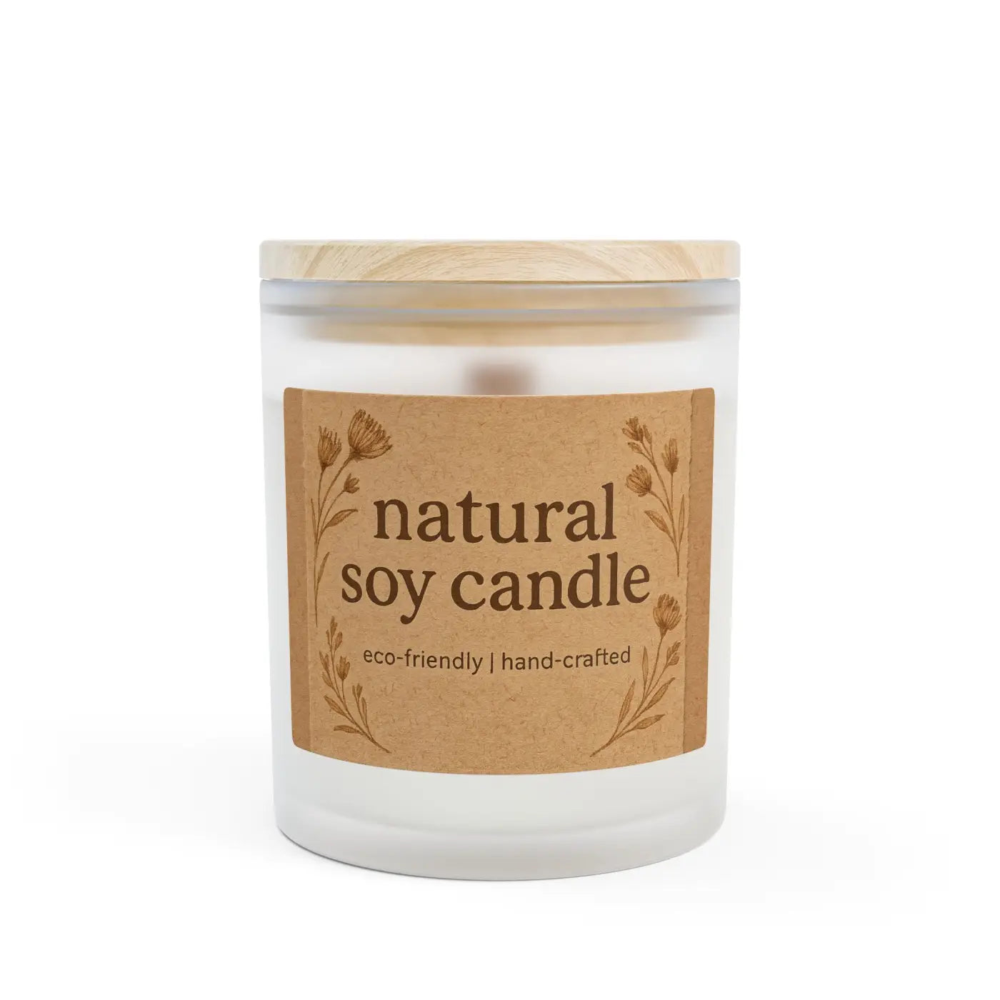 Natural Soy Candle - Unique Wooden Wick Soothing Ambiance - DipaliZ