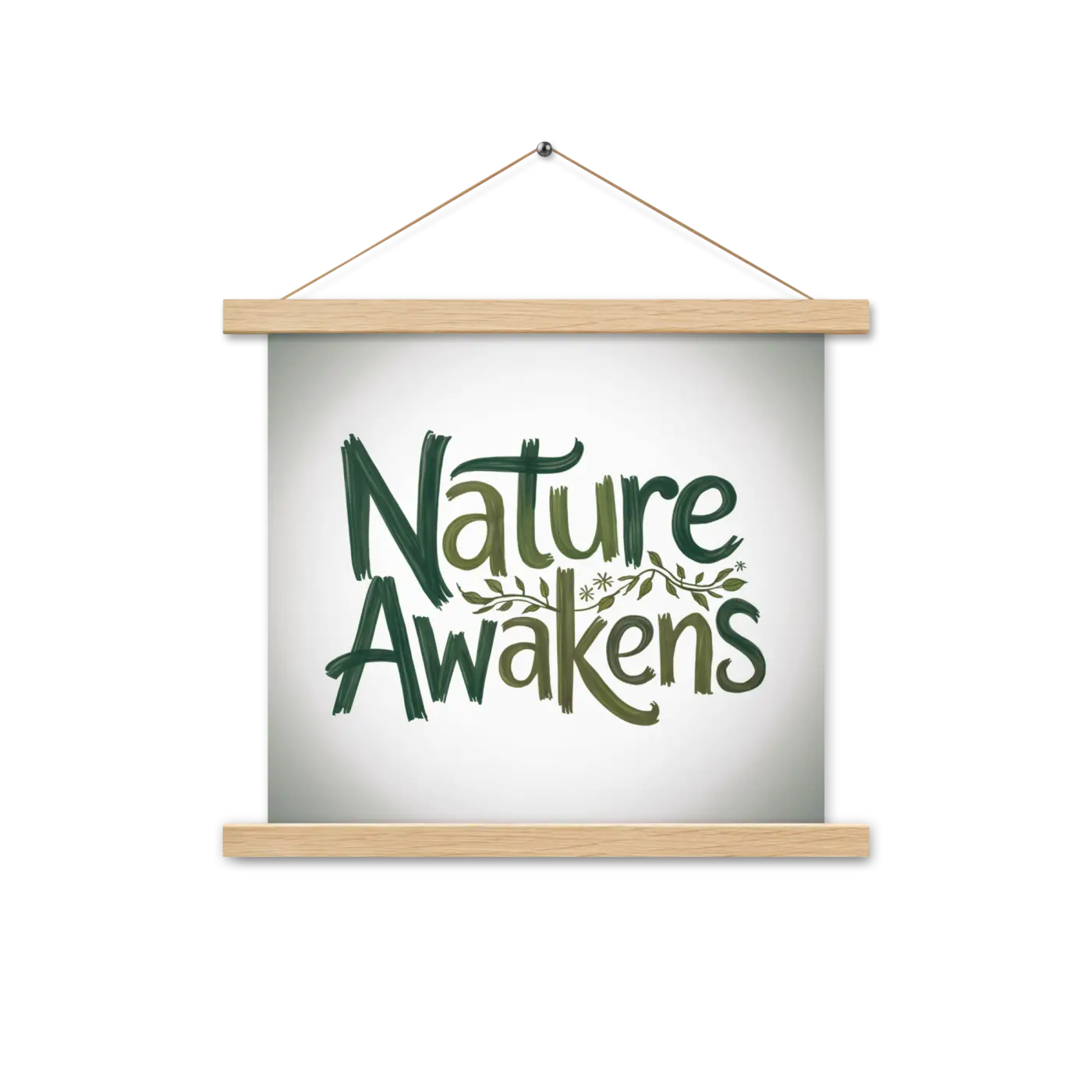 Stylish Hanger Piece - Nature Awakens Poster Design - DipaliZ