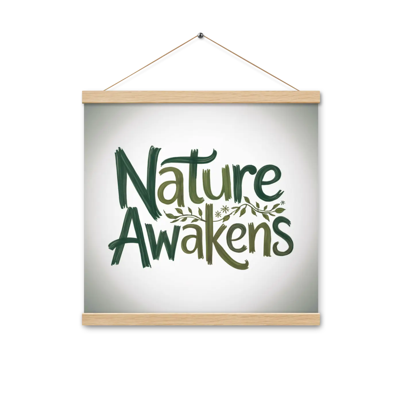 Stylish Hanger Piece - Nature Awakens Poster Design - DipaliZ