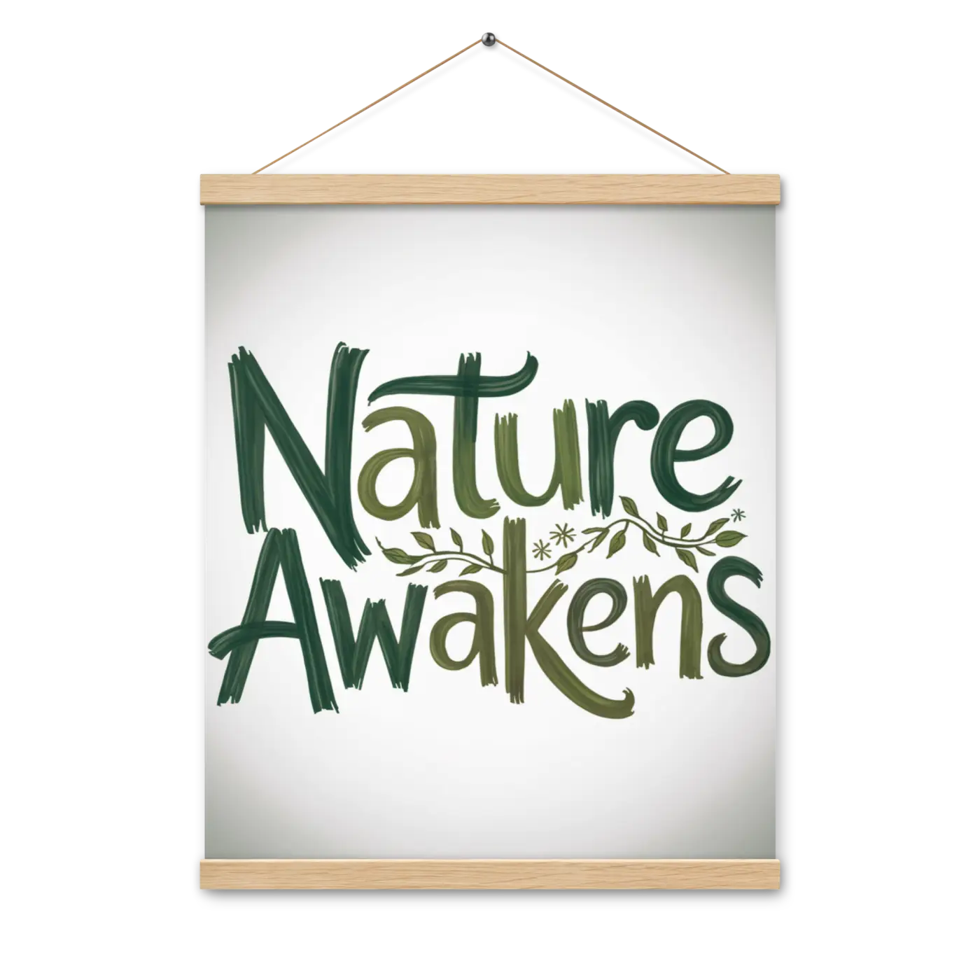 Stylish Hanger Piece - Nature Awakens Poster Design - DipaliZ