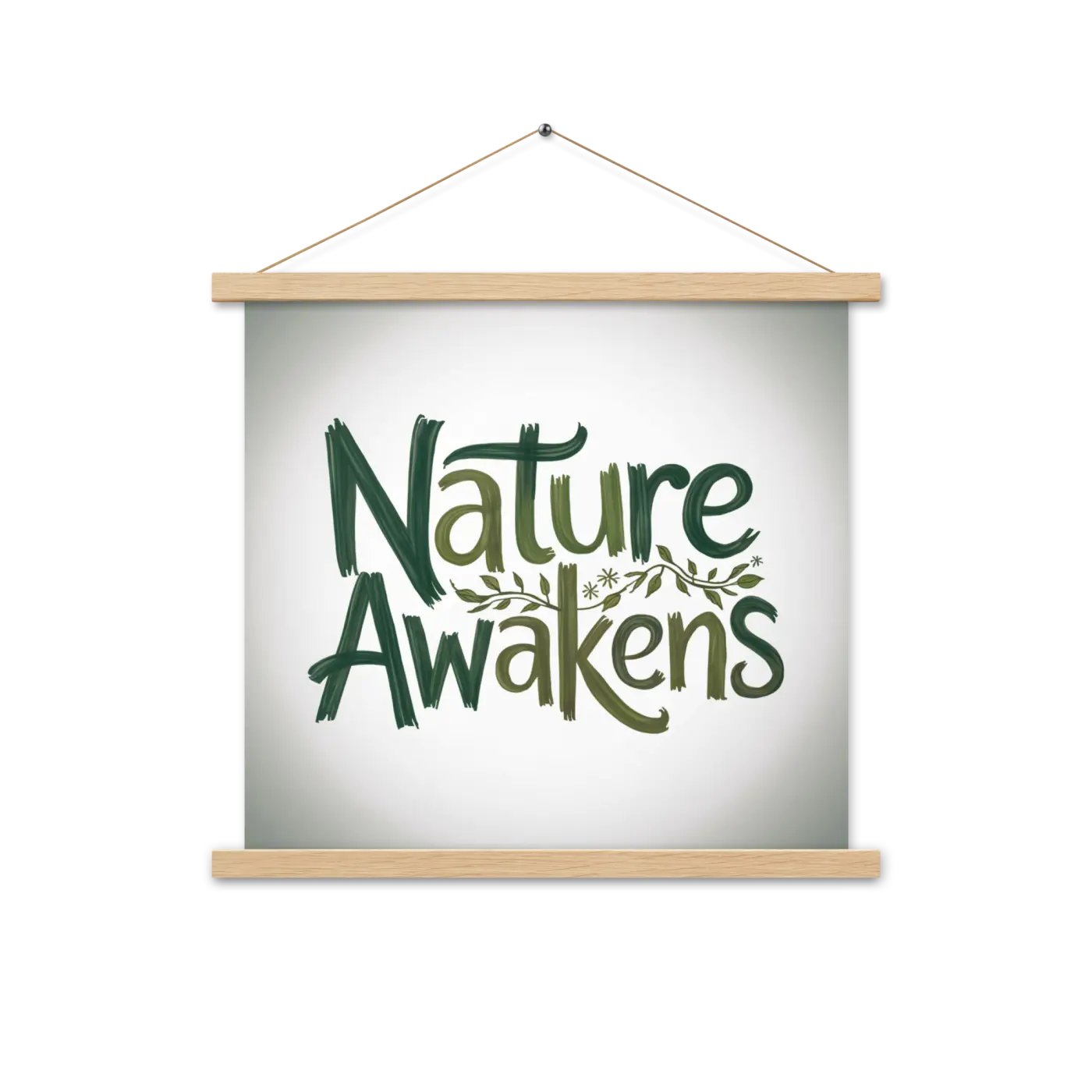Stylish Hanger Piece - Nature Awakens Poster Design - DipaliZ