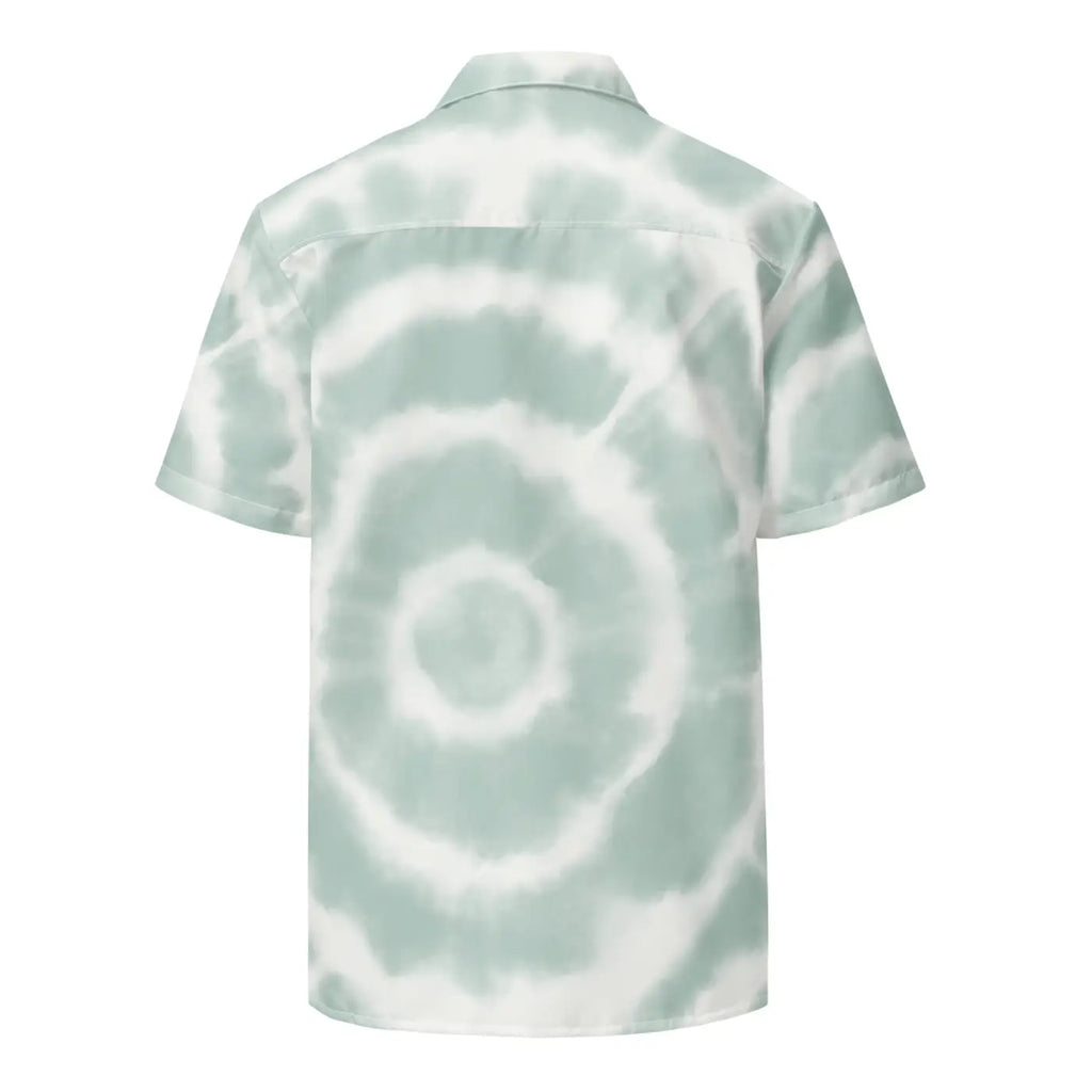 Unisex Button Shirt - Nature Flower Tie-Dye Design - DipaliZ