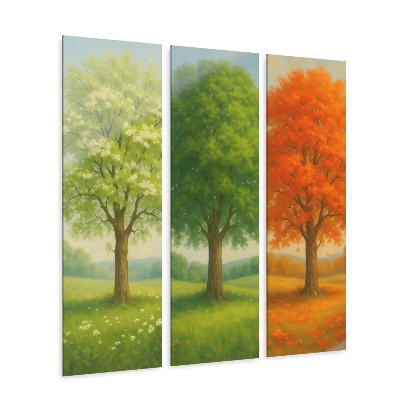 Triptych Wall Art - Seasonal Tree Acrylic Prints - DipaliZ