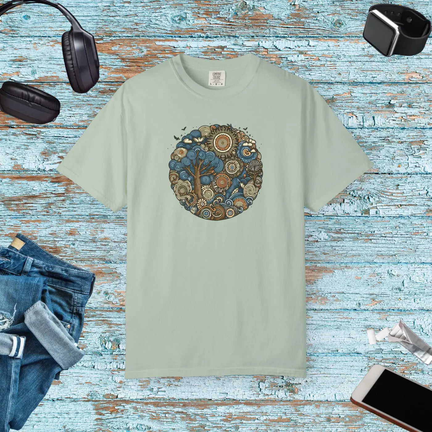 Trendy Outfits Tee - Nature Inspired Unisex Easy Low Heat - DipaliZ