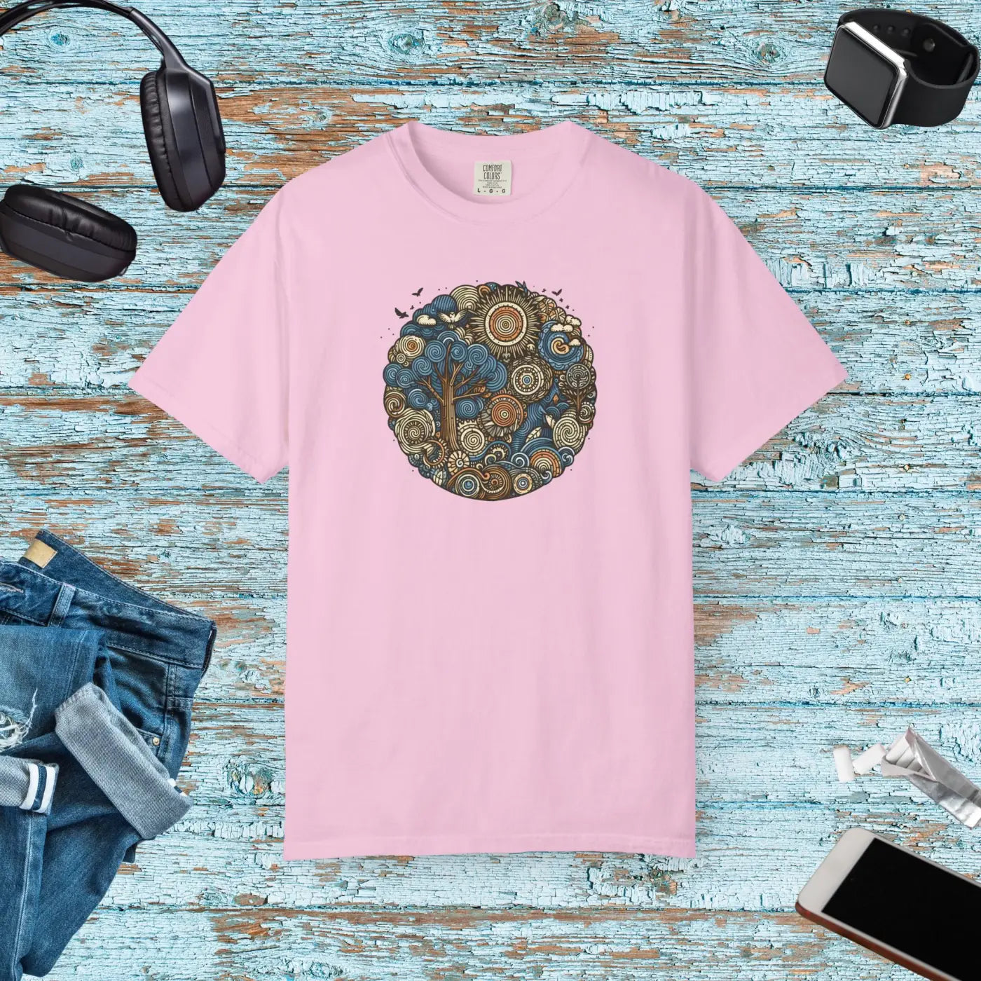 Trendy Outfits Tee - Nature Inspired Unisex Easy Low Heat - DipaliZ