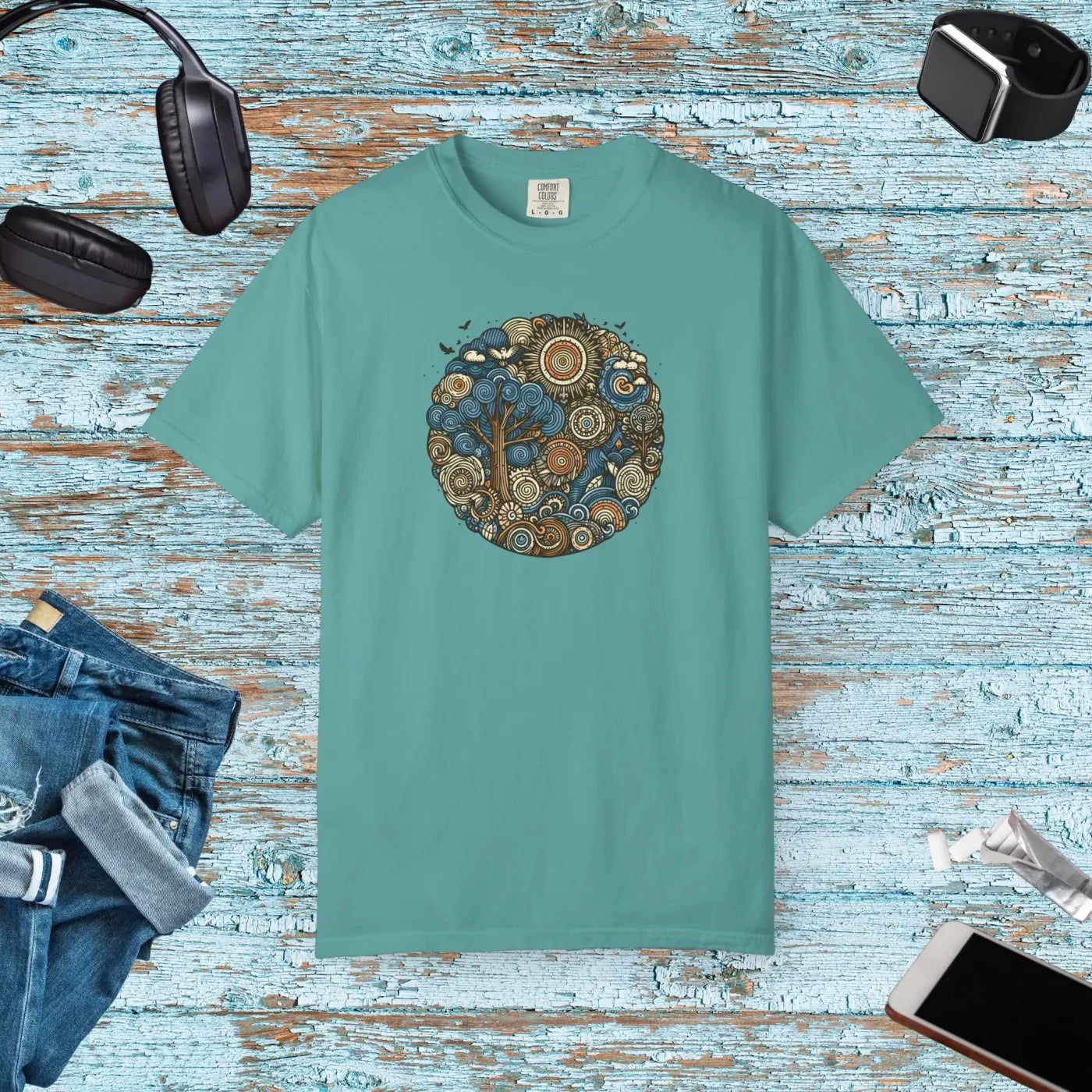 Trendy Outfits Tee - Nature Inspired Unisex Easy Low Heat - DipaliZ