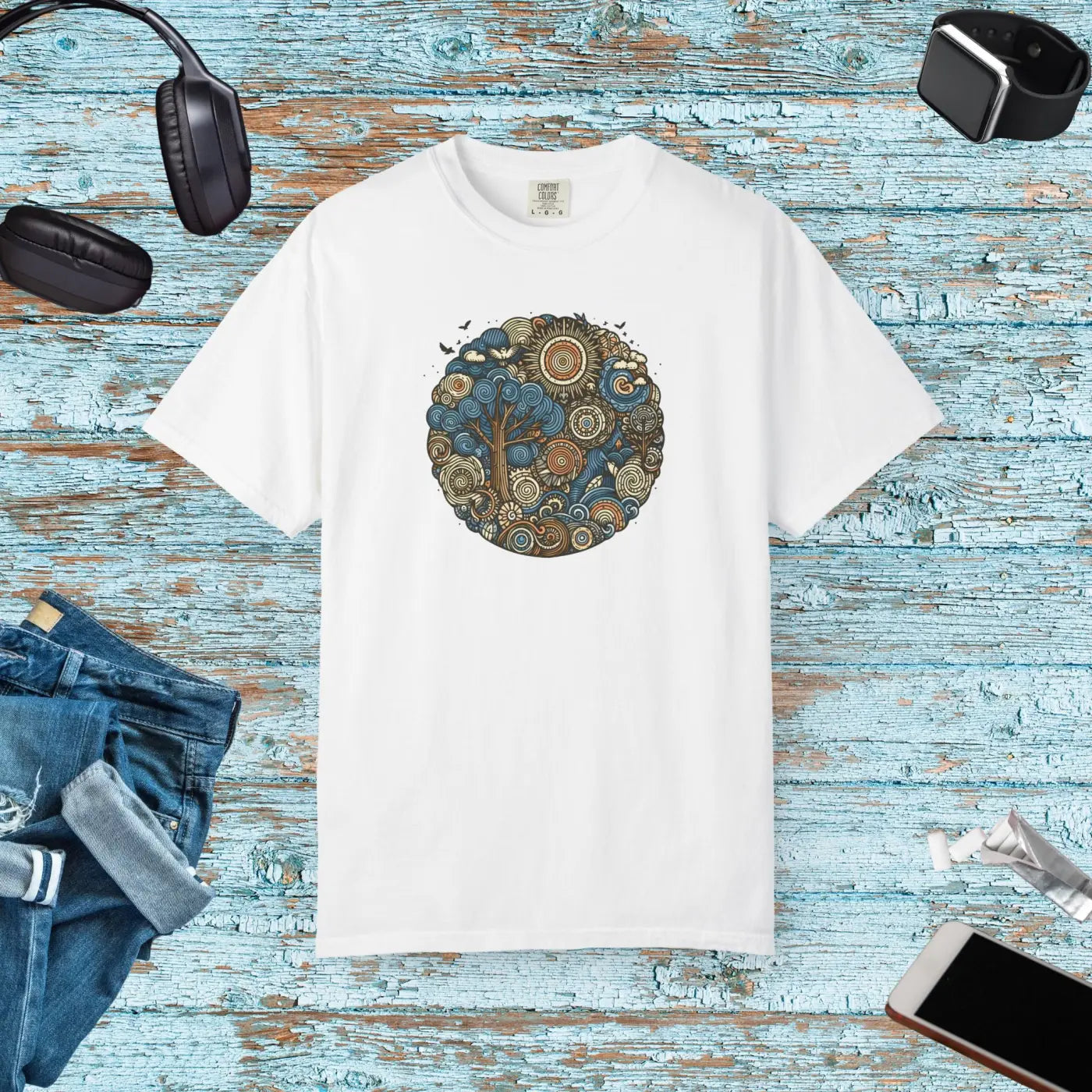 Trendy Outfits Tee - Nature Inspired Unisex Easy Low Heat - DipaliZ