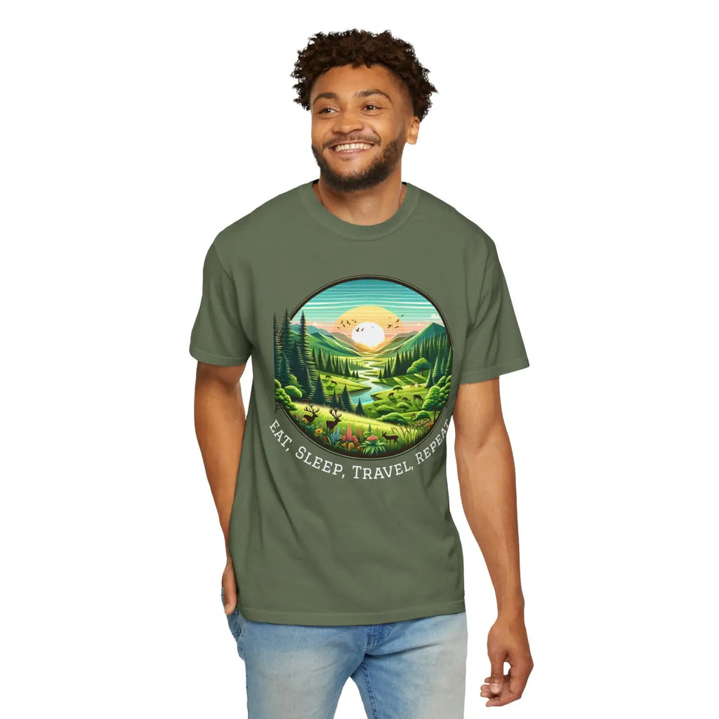 Relaxed Fit Graphic Tee - Outdoor Lovers Adventure Shirt - DipaliZ